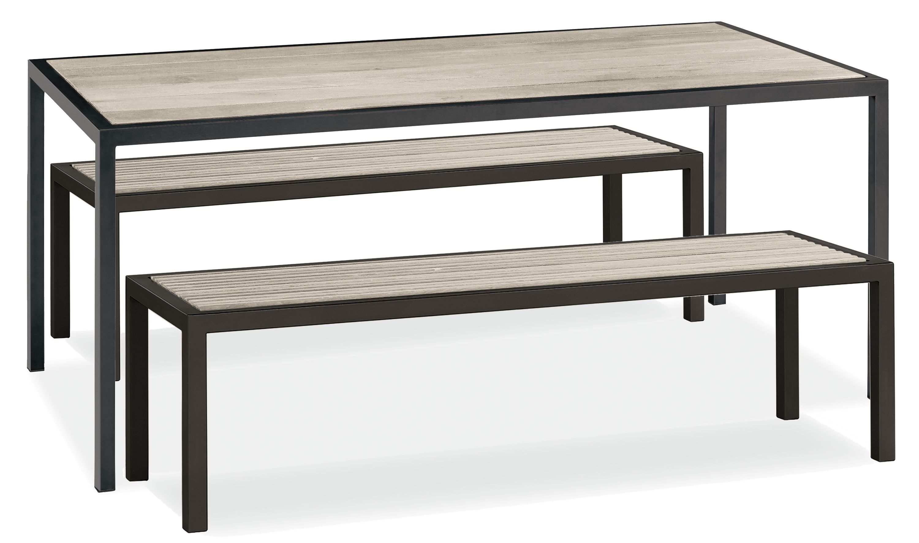 Montego 72w 35d 29h Table + 2 Benches
