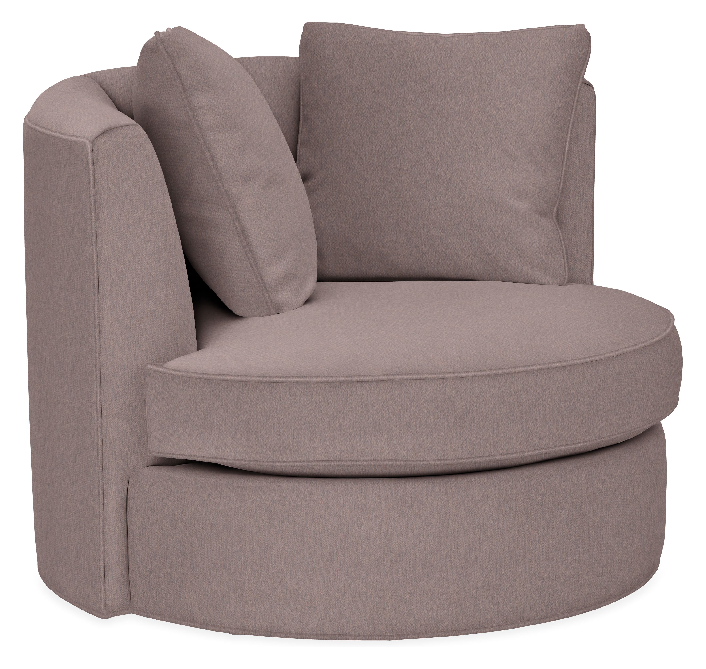 Eos 42" Swivel Chair in Flint Amethyst