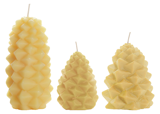 Glint Set of 3 Pinecone Candles