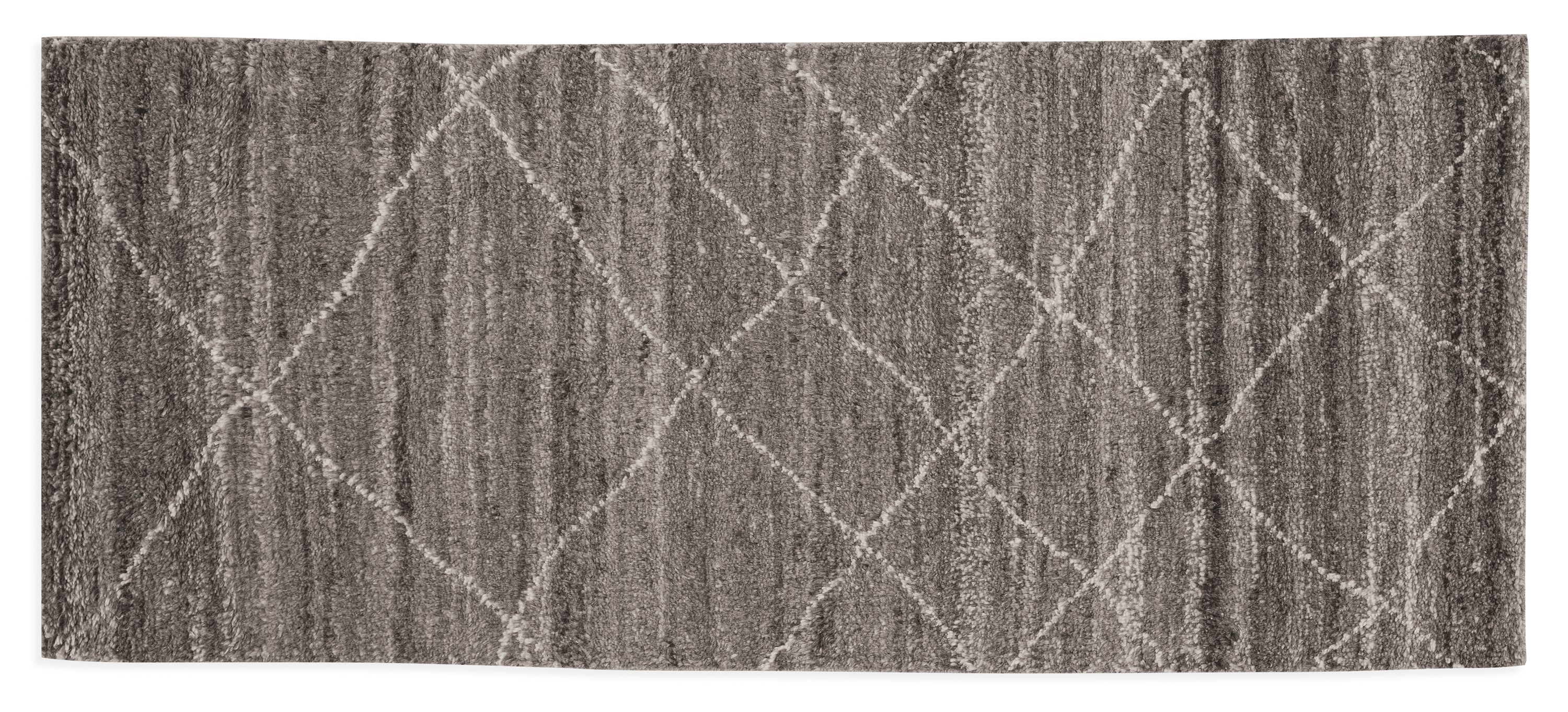 Kalindi 2'6"x6' Runner in Charcoal