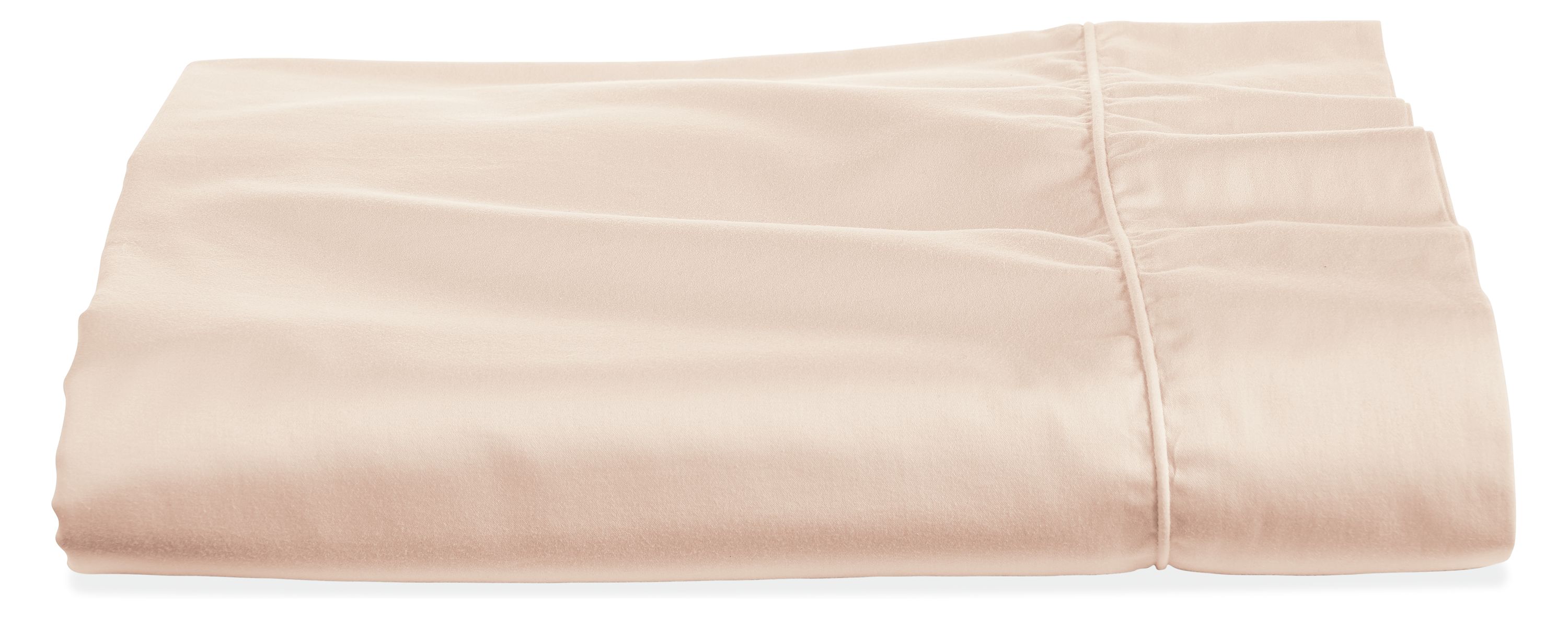Tailored Sateen Full/Queen Flat Sheet in Blush