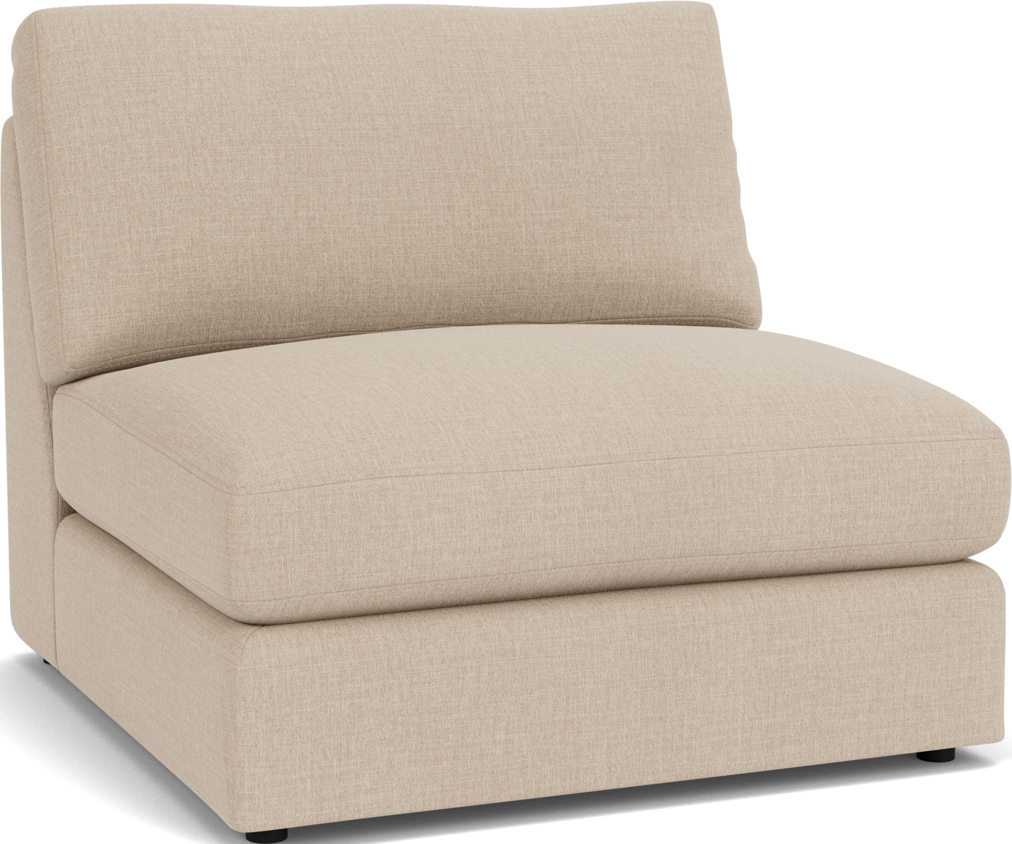 Linger Armless Chair in Mori Oatmeal