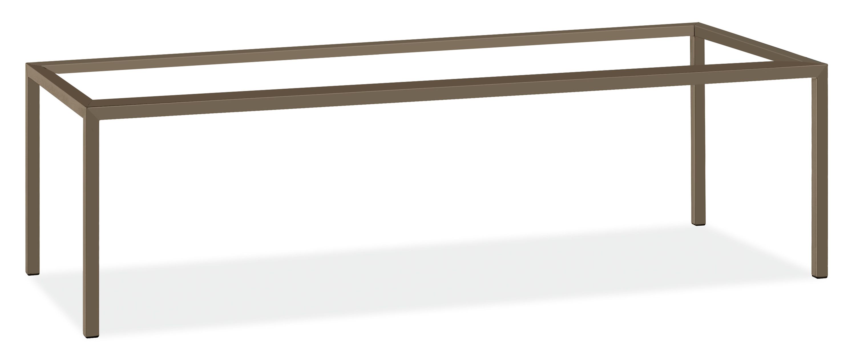 Parsons Base 90x42 30h Indoor Table in Mineral with 1.5" Leg