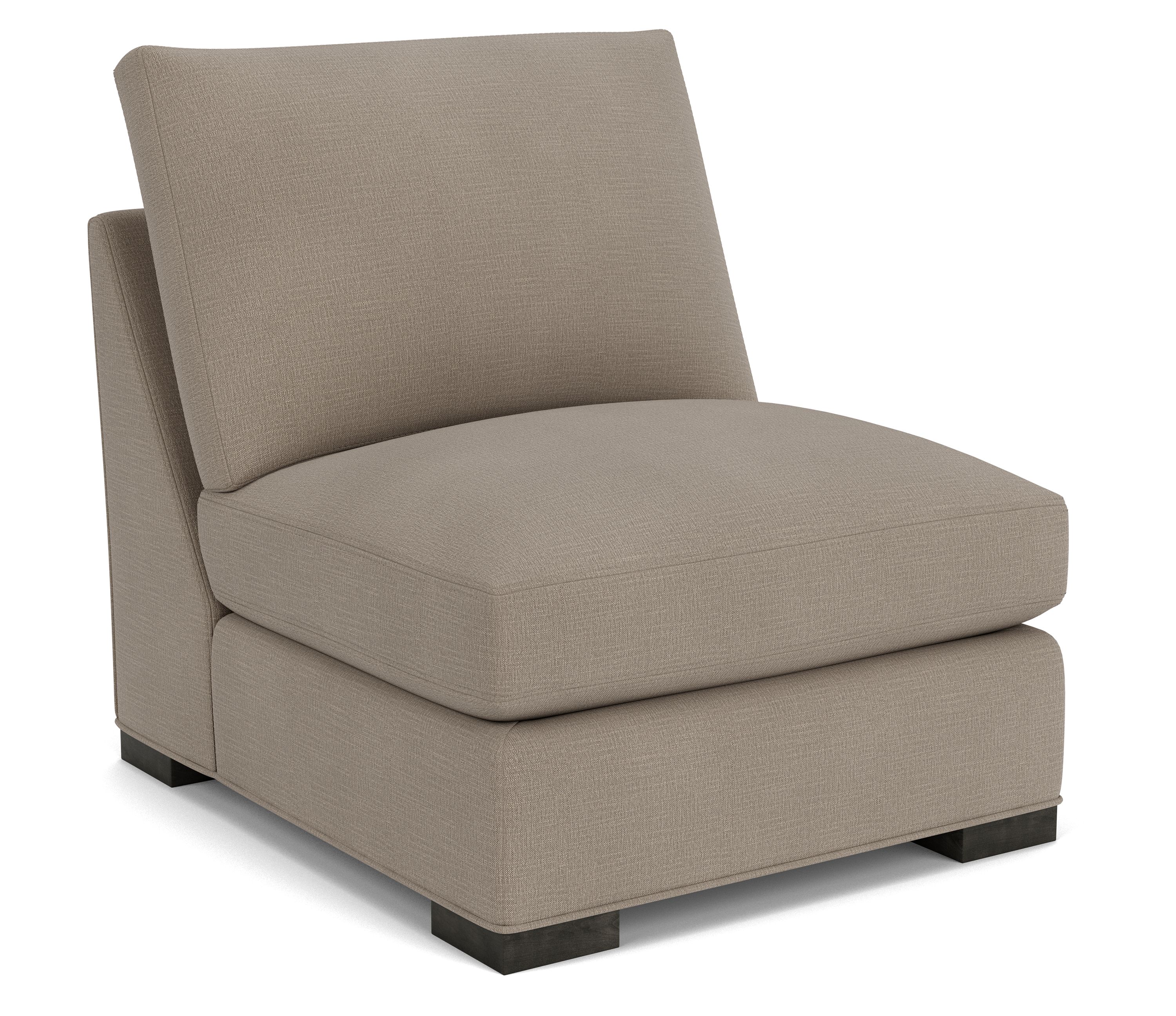 Metro Armless Chair in Destin Putty