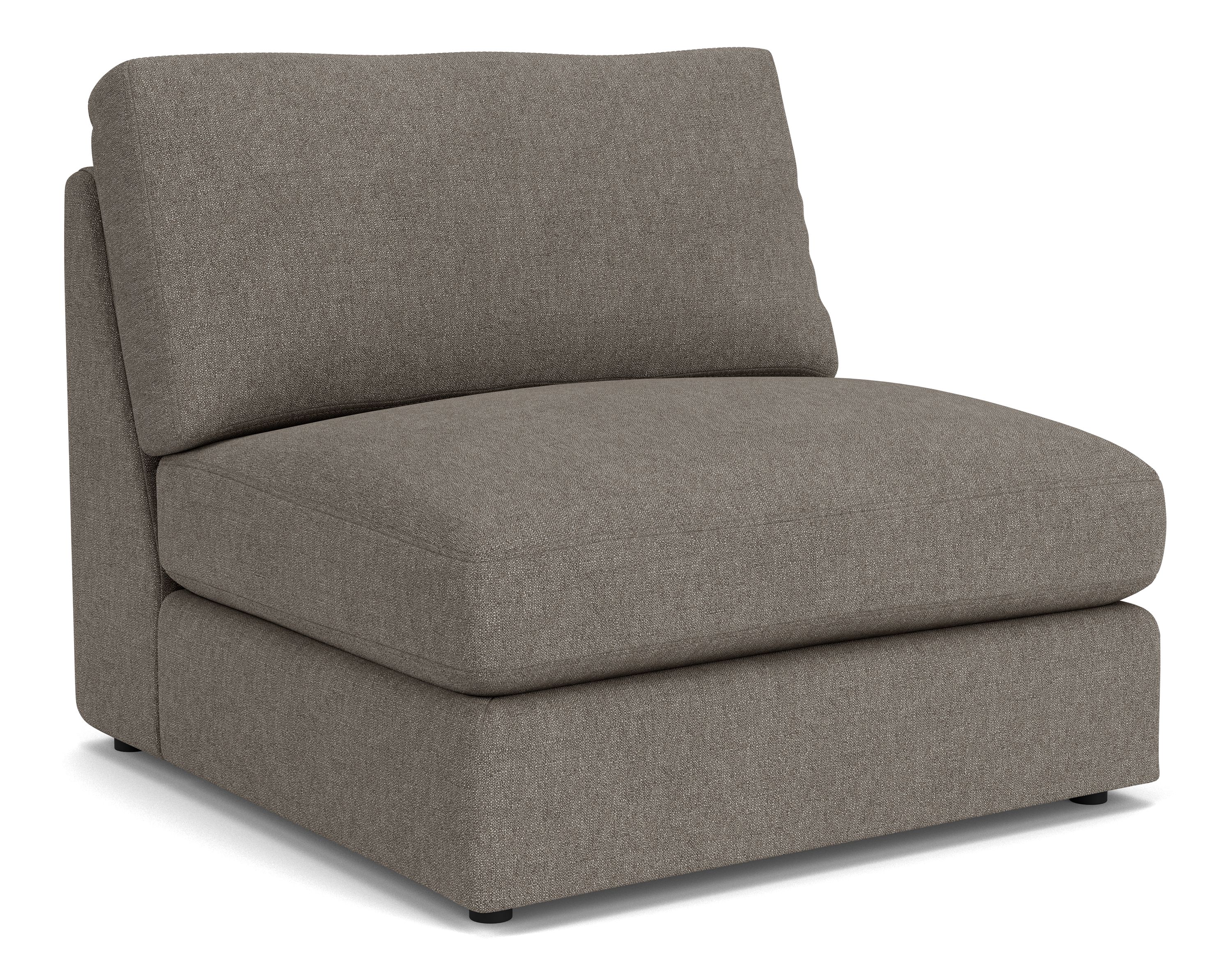 Linger/Stevens Armless Chair in Hines Mink