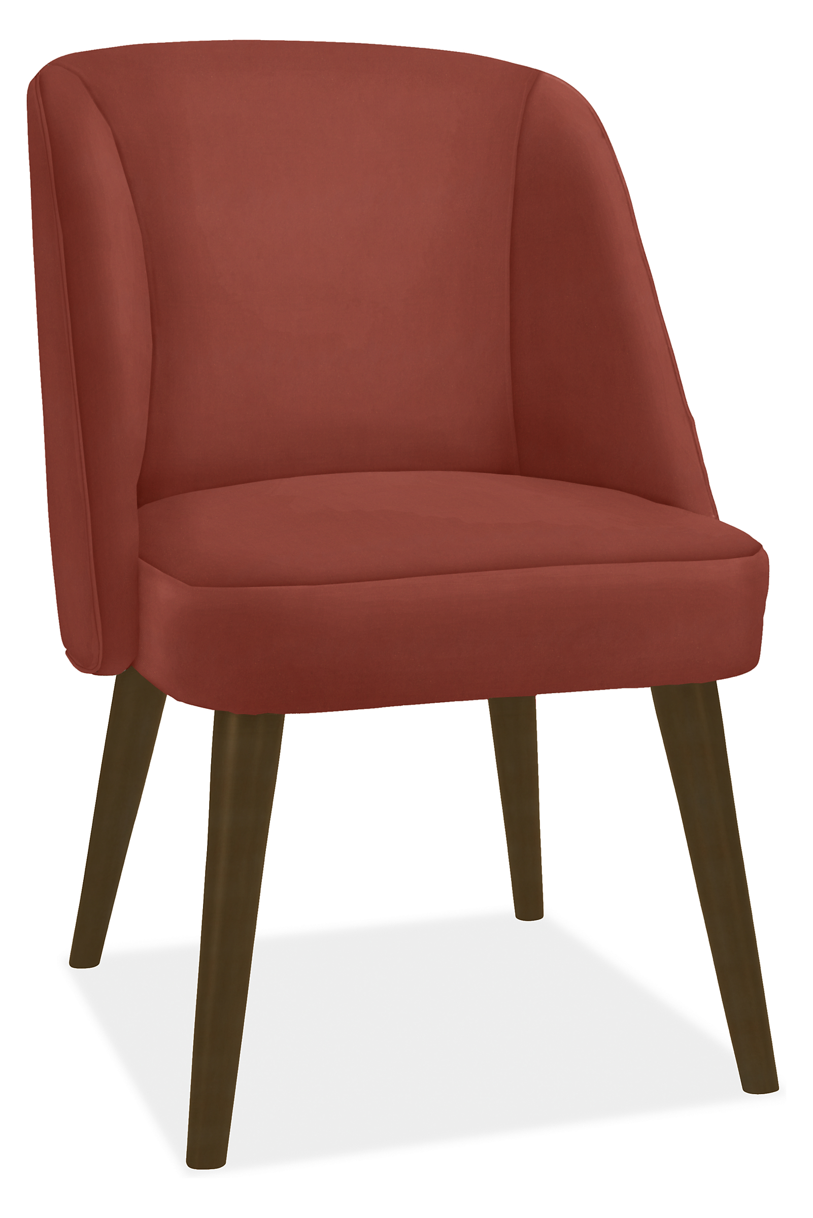 Cora Side Chair in Vance Paprika with Charcoal Legs