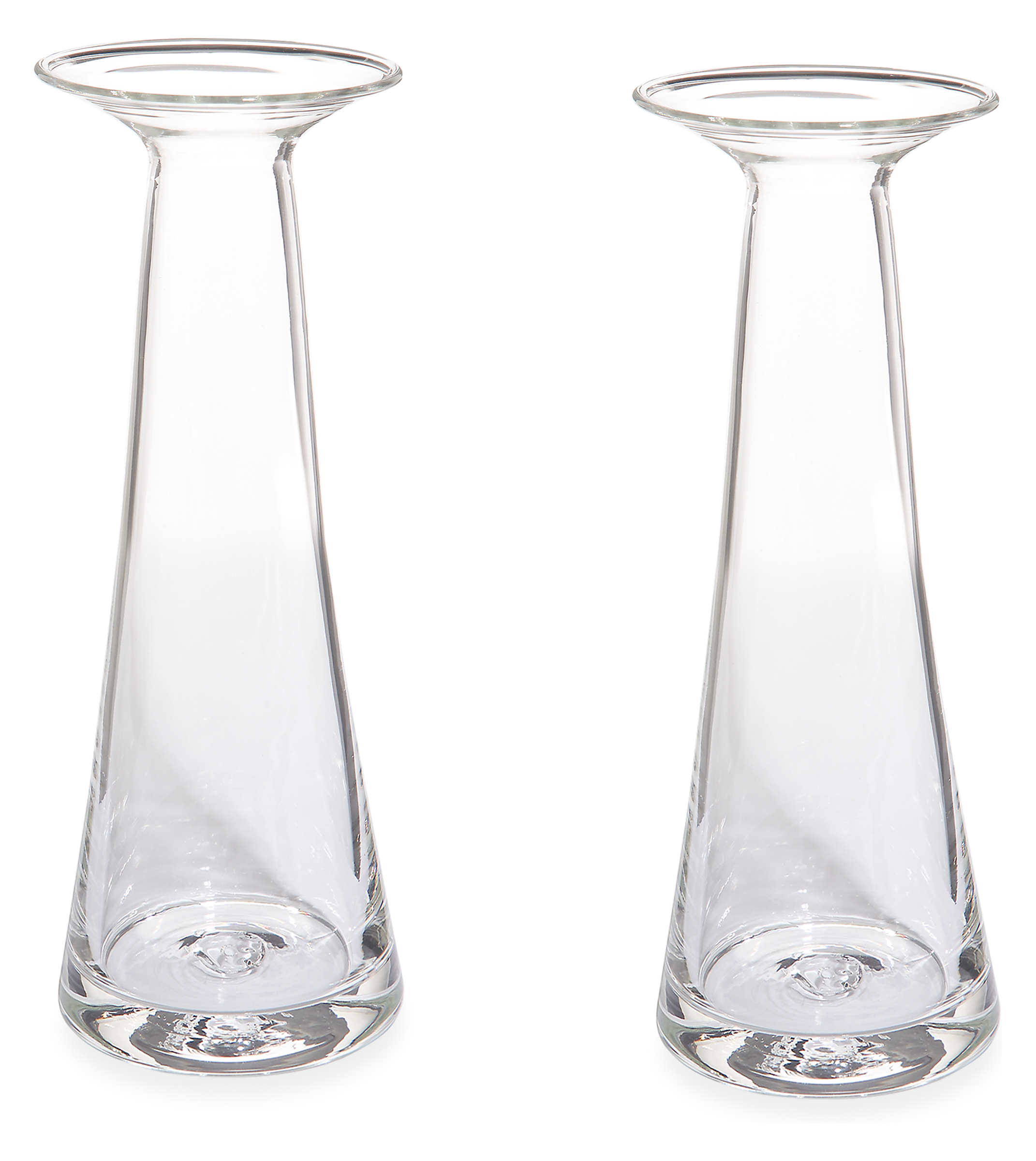 Laurel Set of Two Small Taper Candle Holders