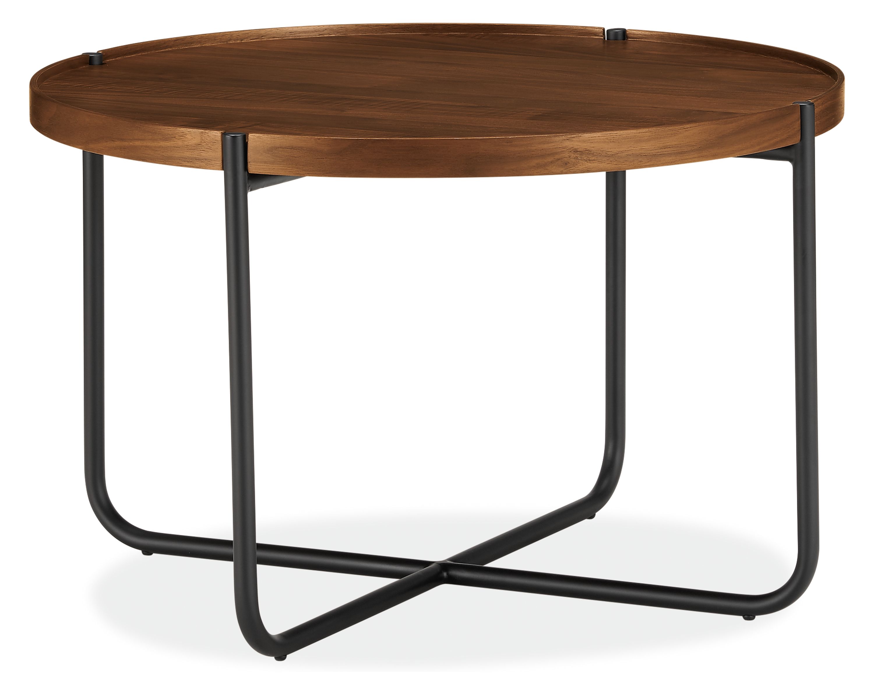 Perimeter 24r 15h Coffee Table in Walnut