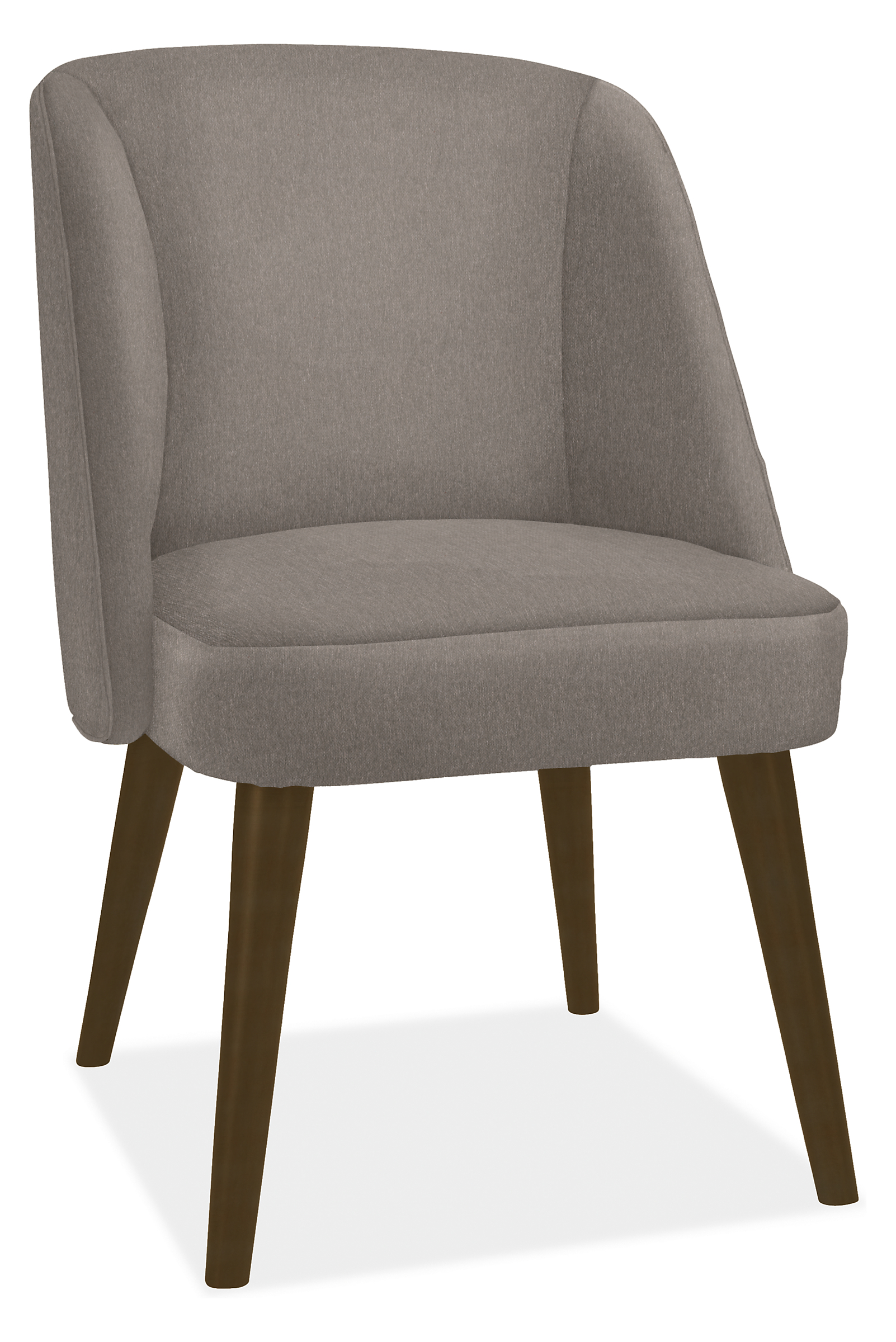 Cora Side Chair in Flint Grey with Charcoal Legs