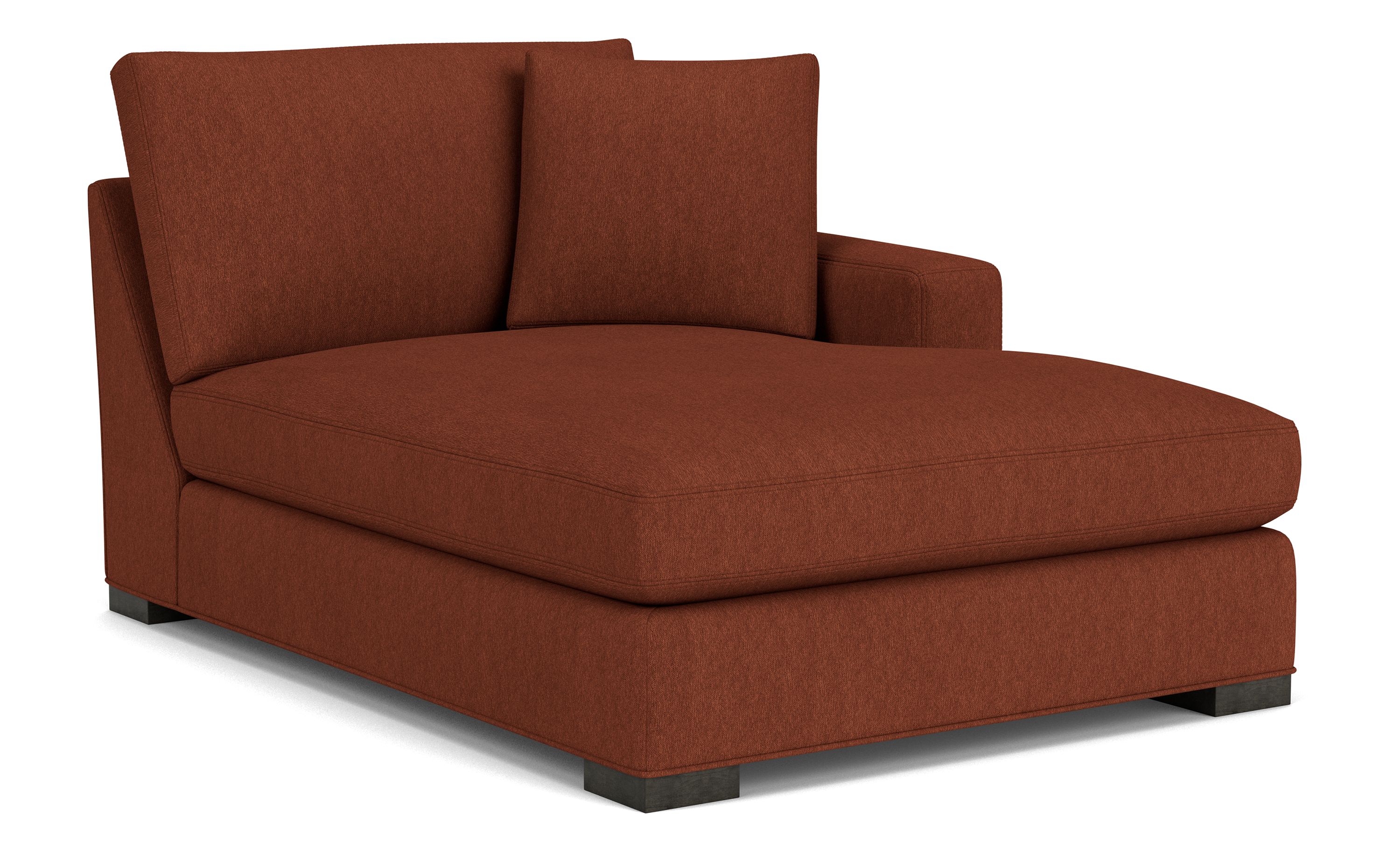 Metro 45" Right-Arm Chaise in Flint Terracotta
