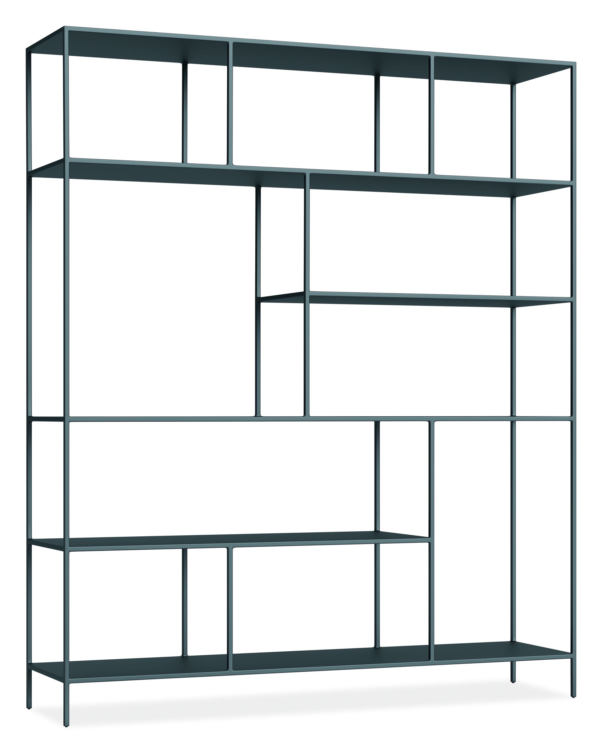 Foshay 60w 15d 72h Bookcase with Two Tall Spaces