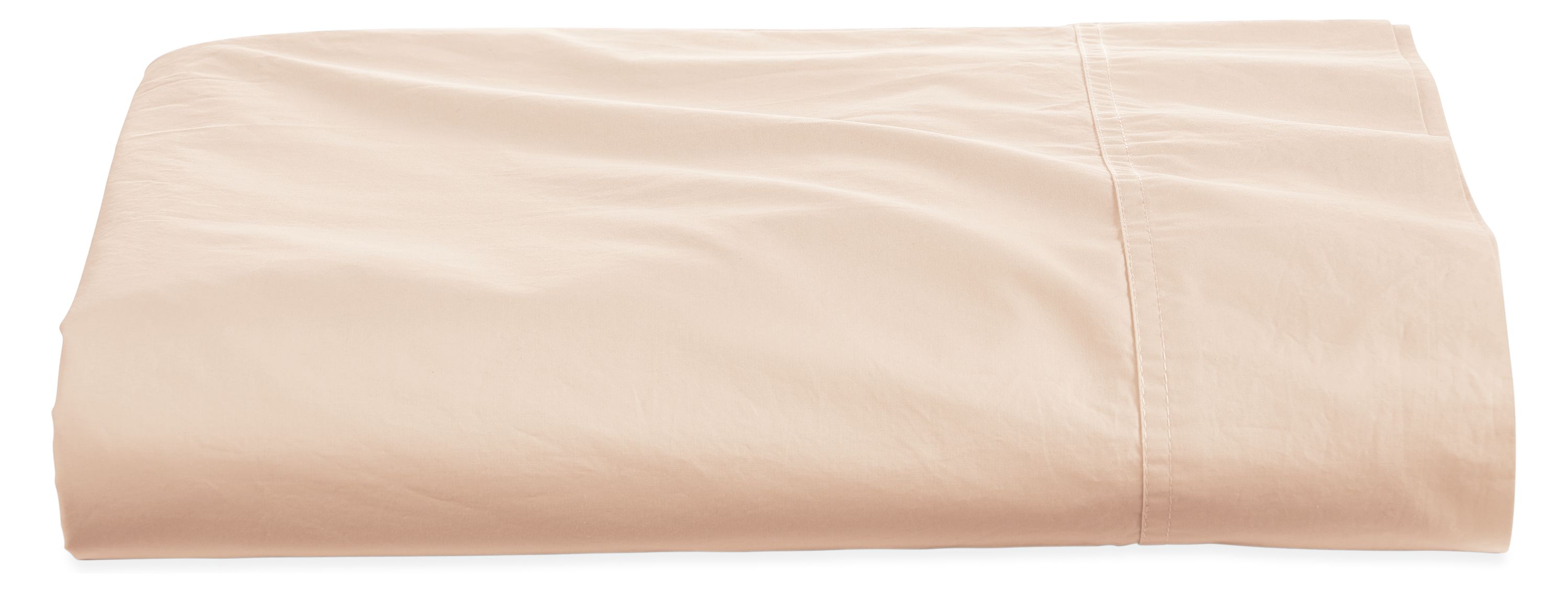 Signature Percale Twin/Twin Extra-Long Flat Sheet in Blush