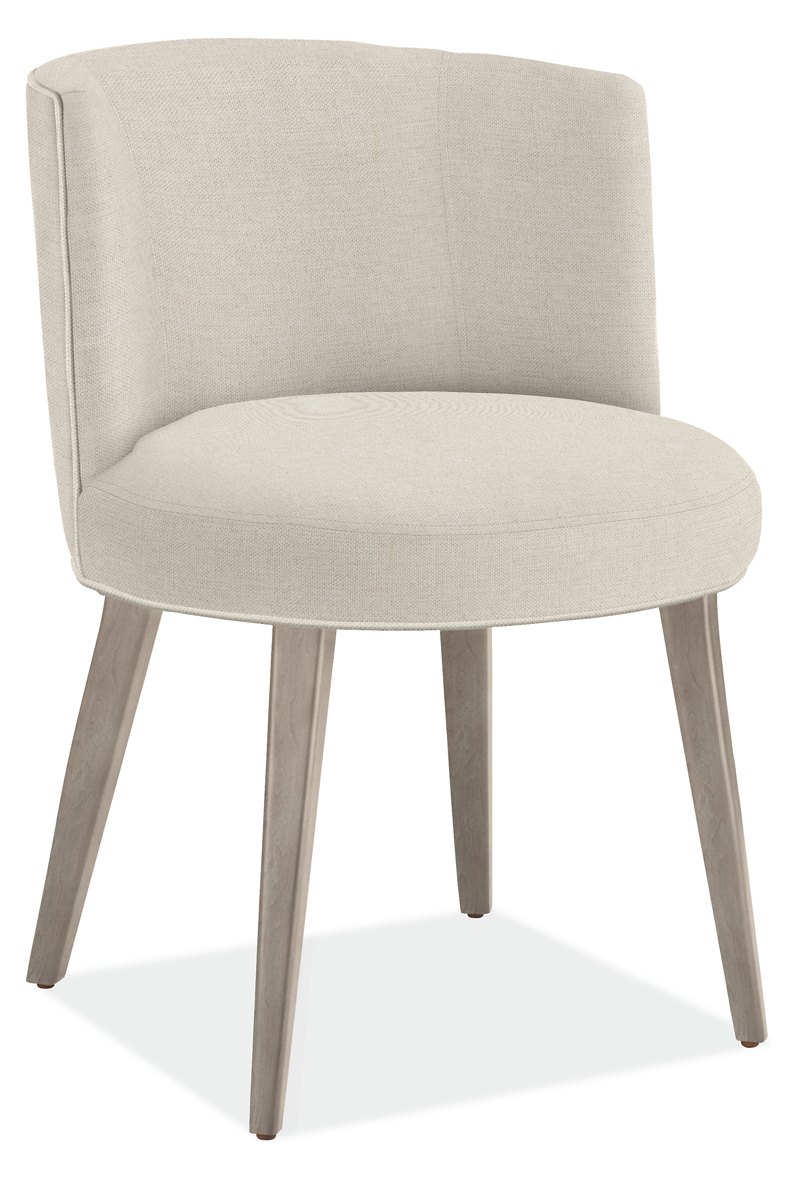 June Side Chair in Sumner Ivory with Shell Legs