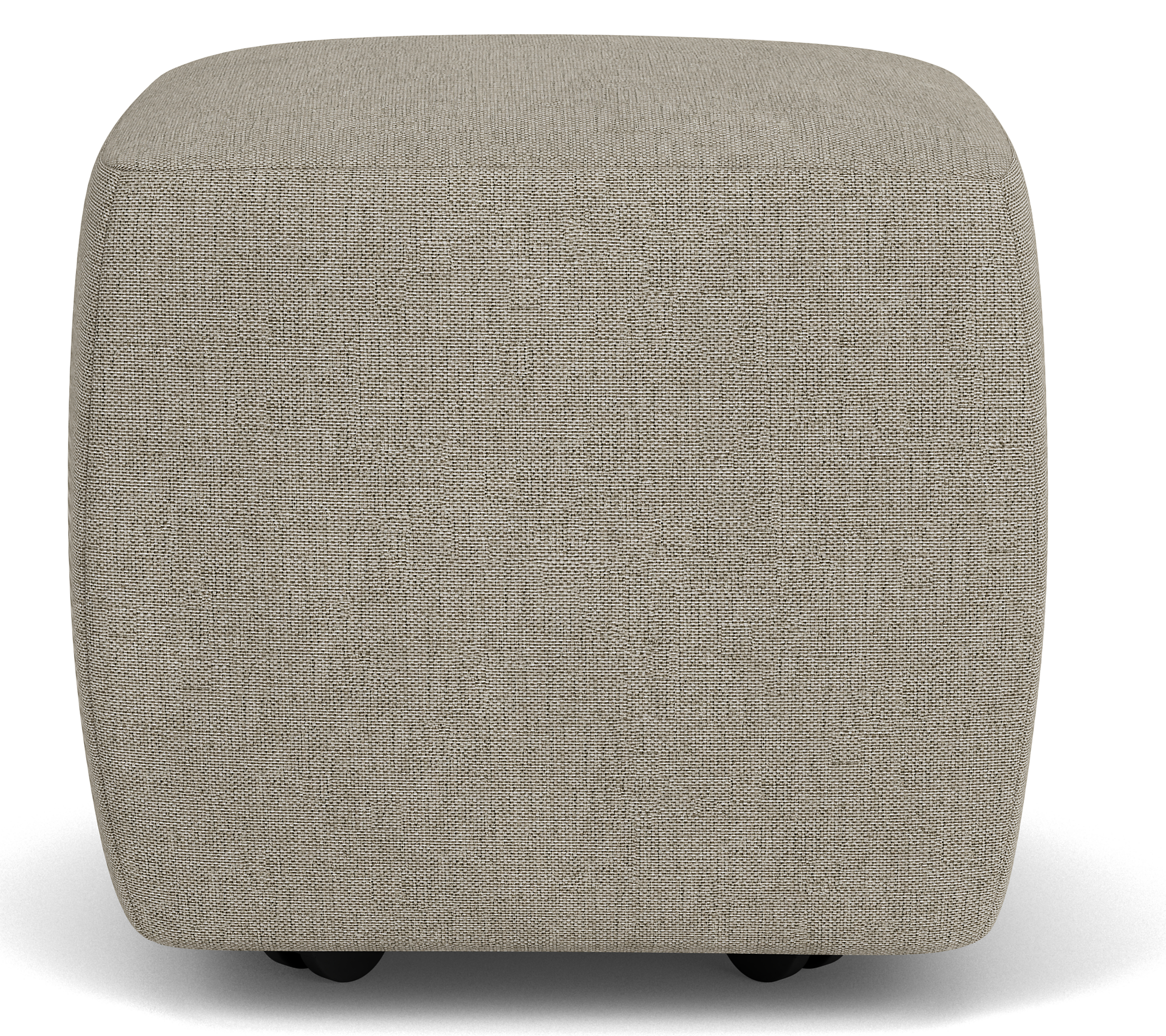 Lind 21w 21d 18h Square Ottoman in Sumner Cement