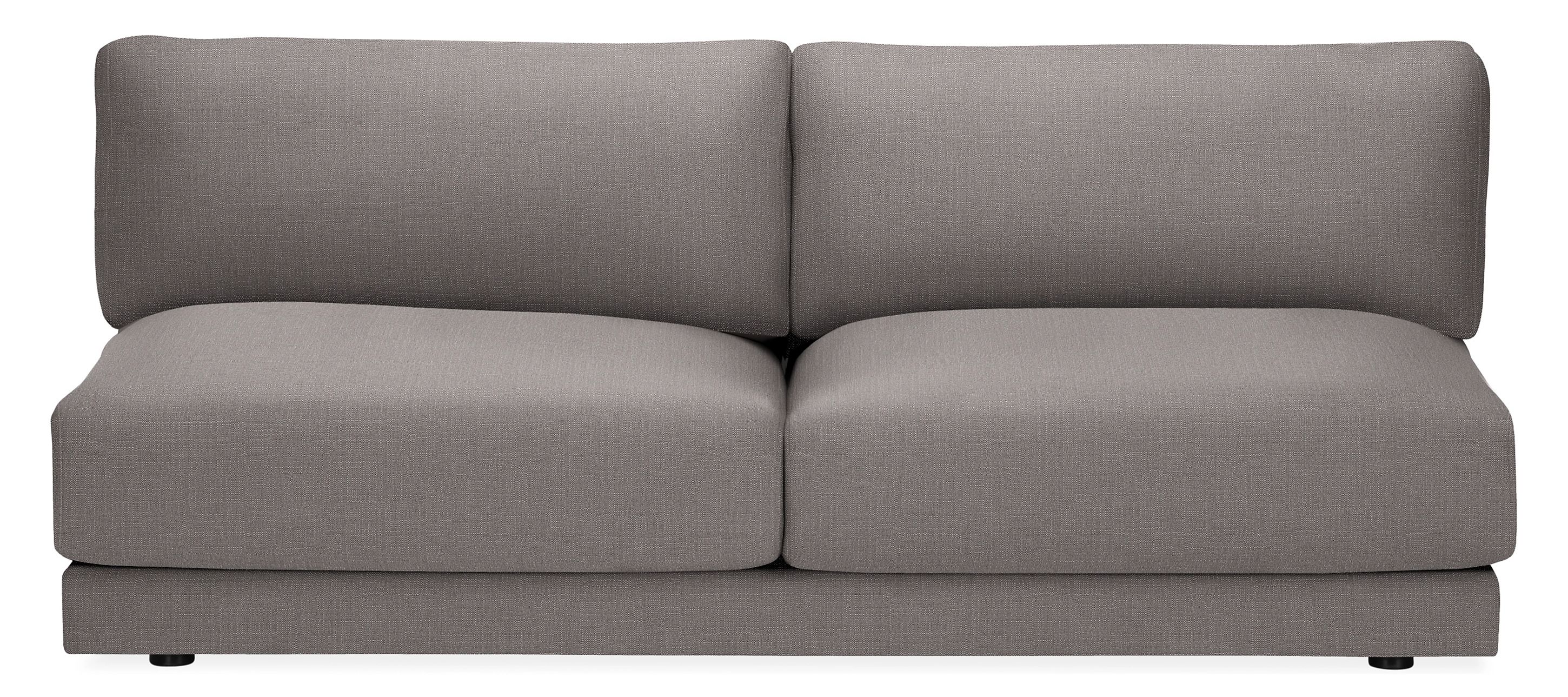 Clemens 66" Armless Loveseat in Hines Graphite