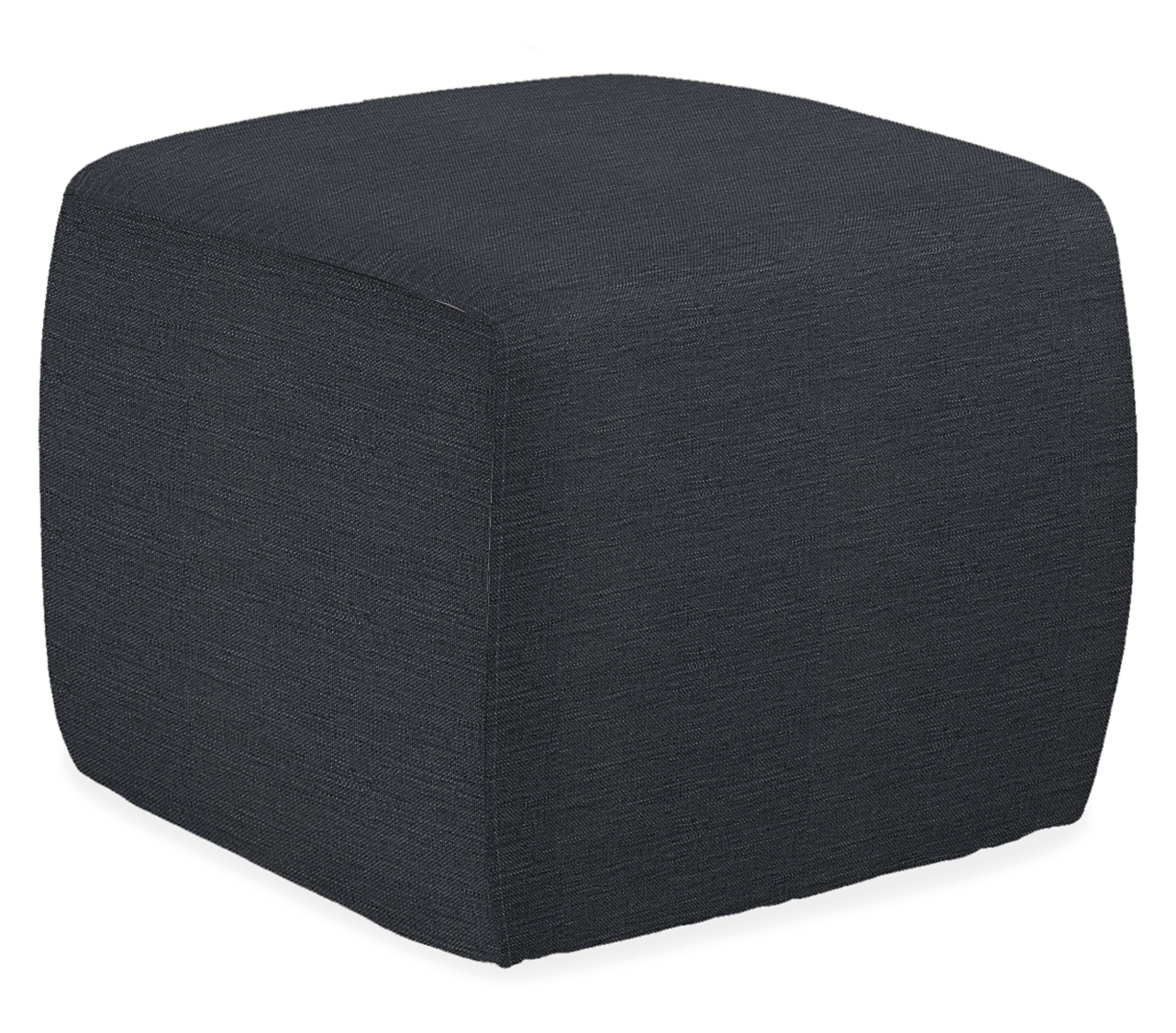 Boyd 21w 21d 18h Square Ottoman in Mist Ink