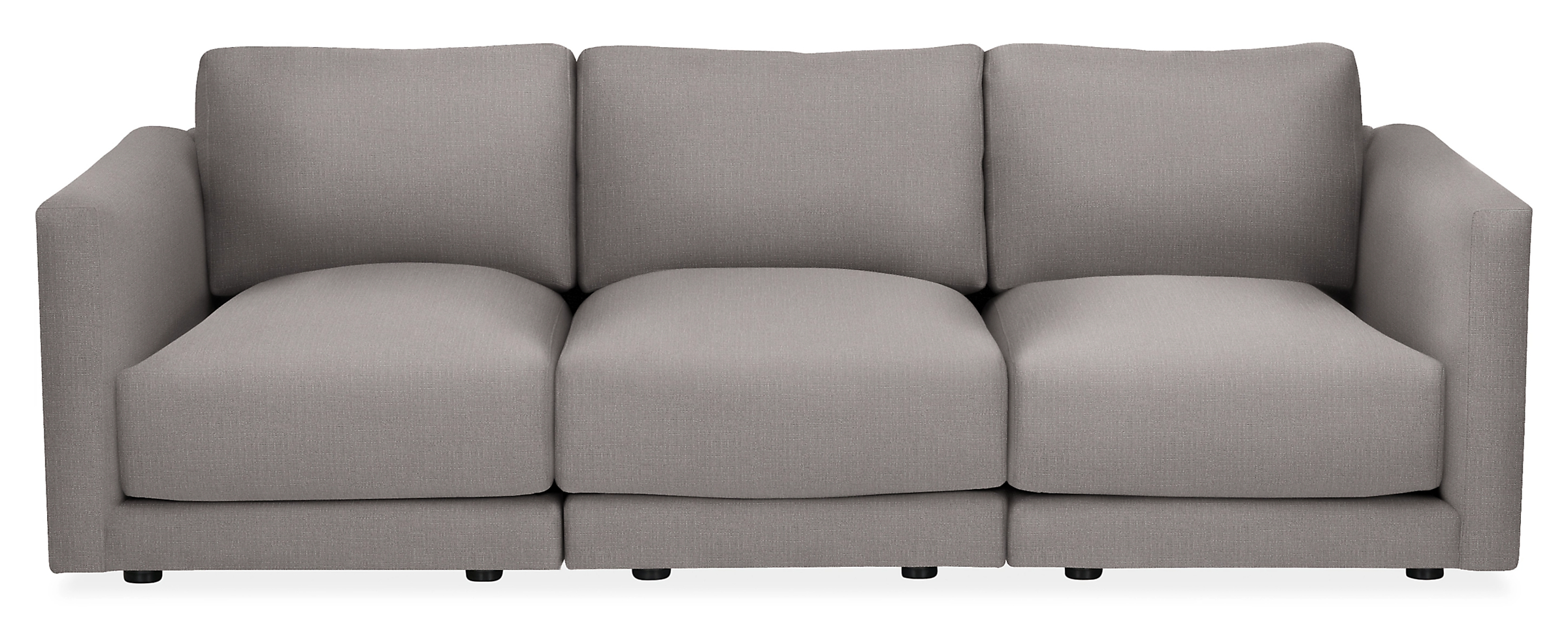 Clemens 107" Three-Piece Modular Sofa in Hines Graphite