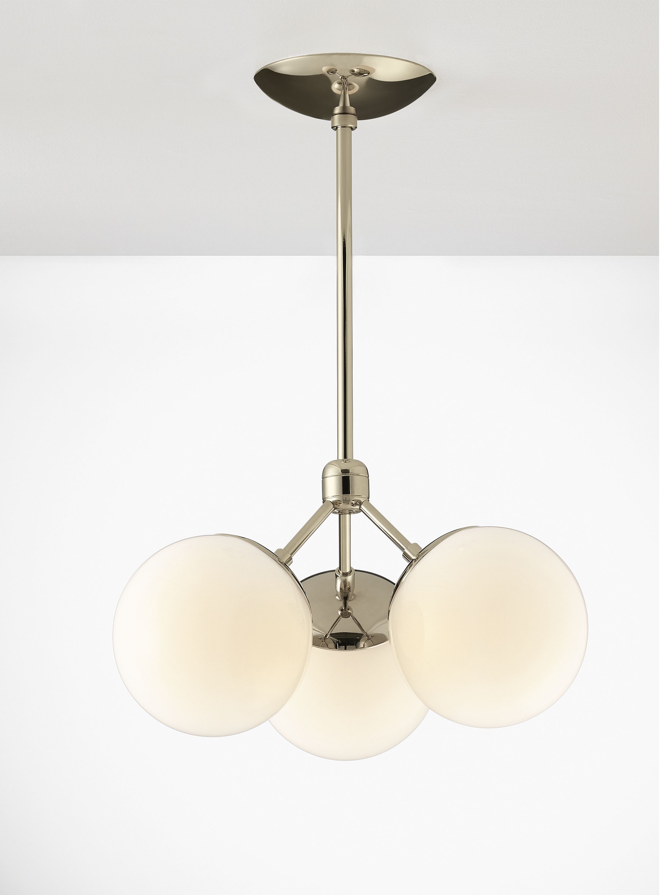 Triton Chandelier in Polished Nickel