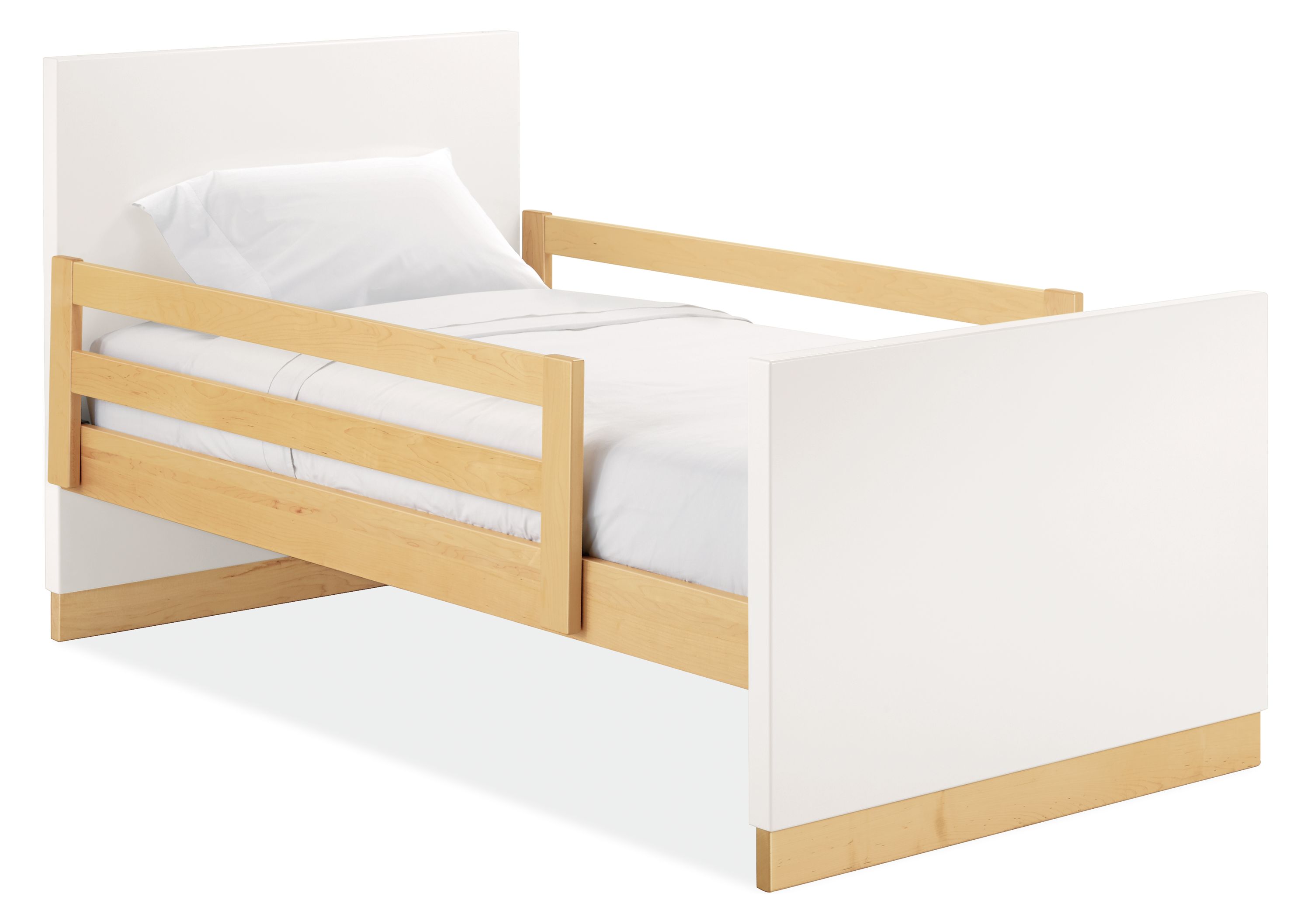 Moda Bed Guardrails Modern Kids, Wooden Guard Rail For Twin Bed