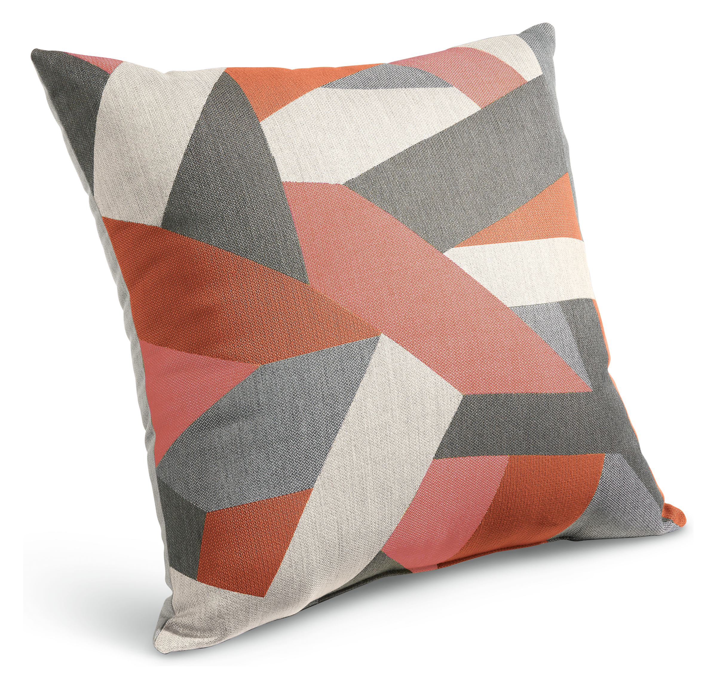 Refract 24w 24h Outdoor Pillow in Wye Orange/Cement