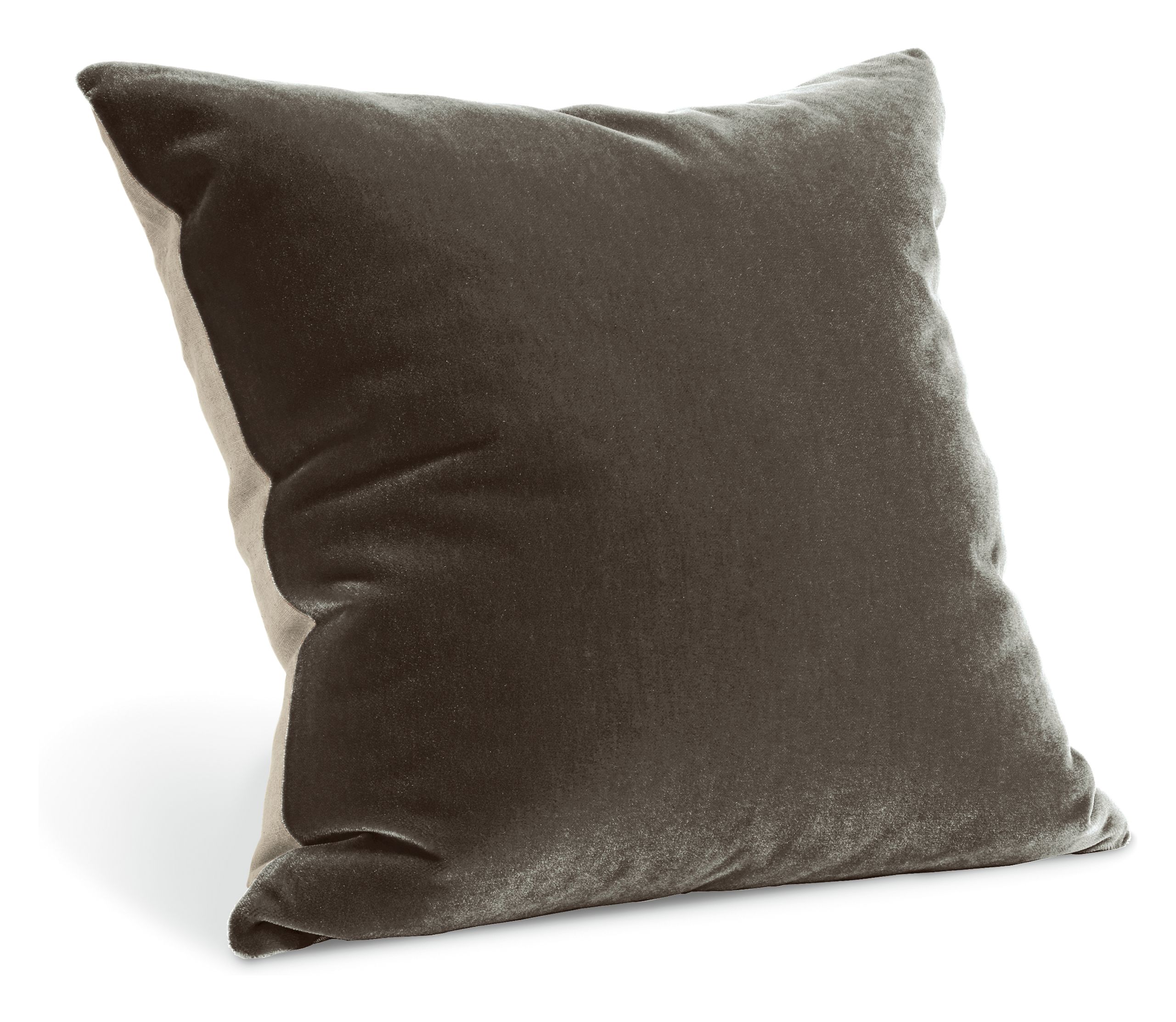 Mohair 24w 24h Throw Pillow in Charcoal Throw Pillows Home Decor