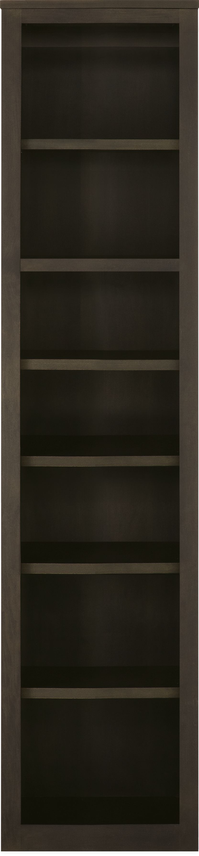 Woodwind 20w12d 86h Bookcase in Charcoal