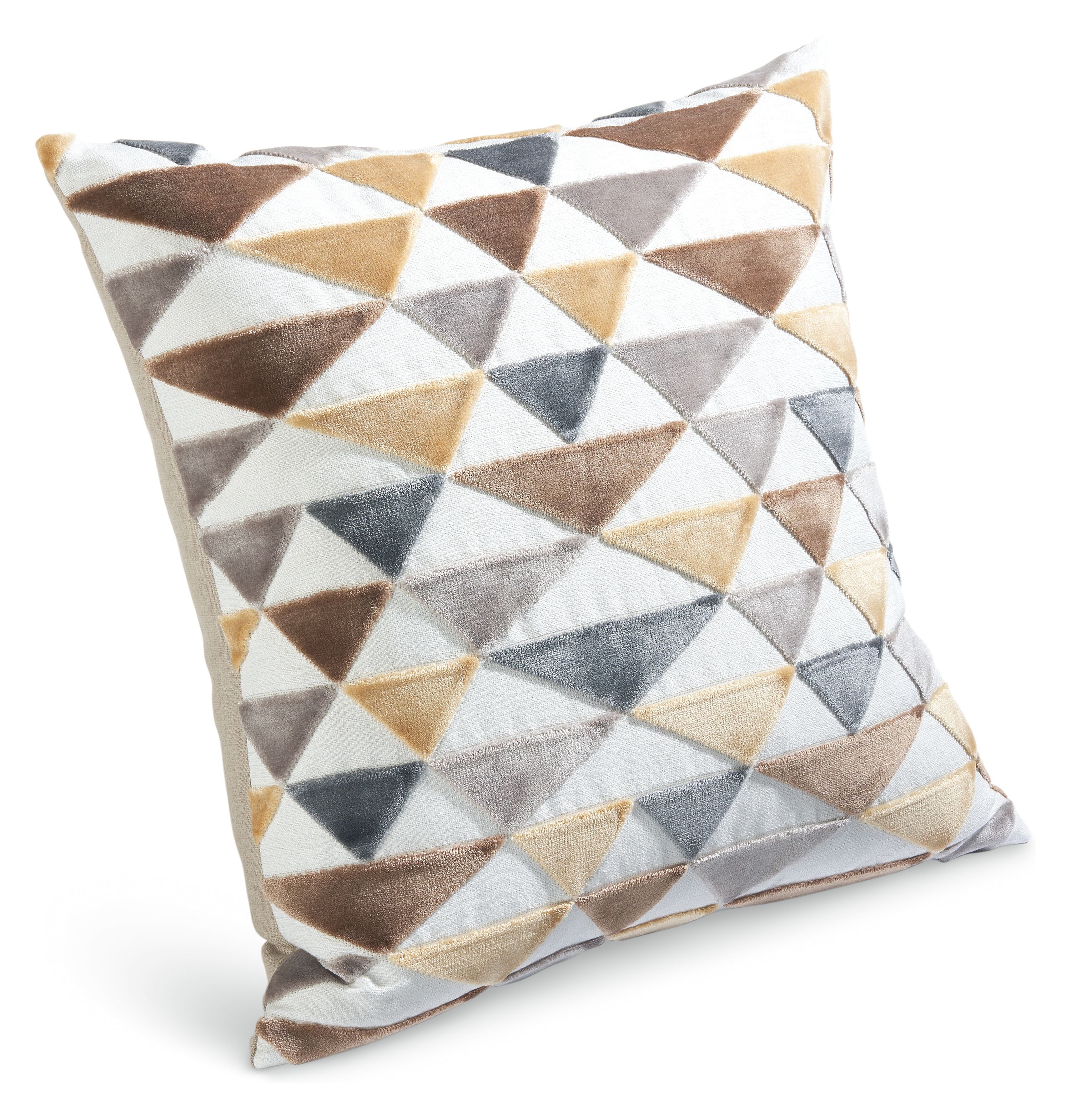 Pyramid 20w 20h Throw Pillow Cover in Charcoal