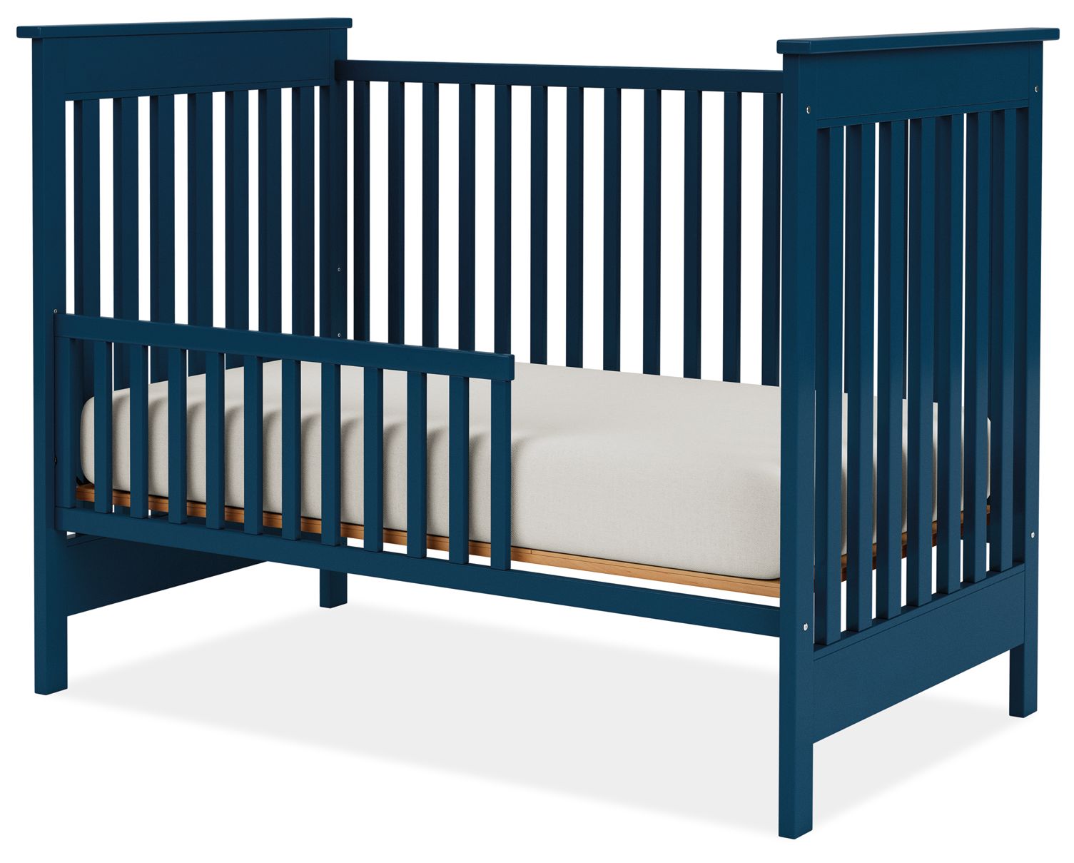 Cot bed conversion store rail