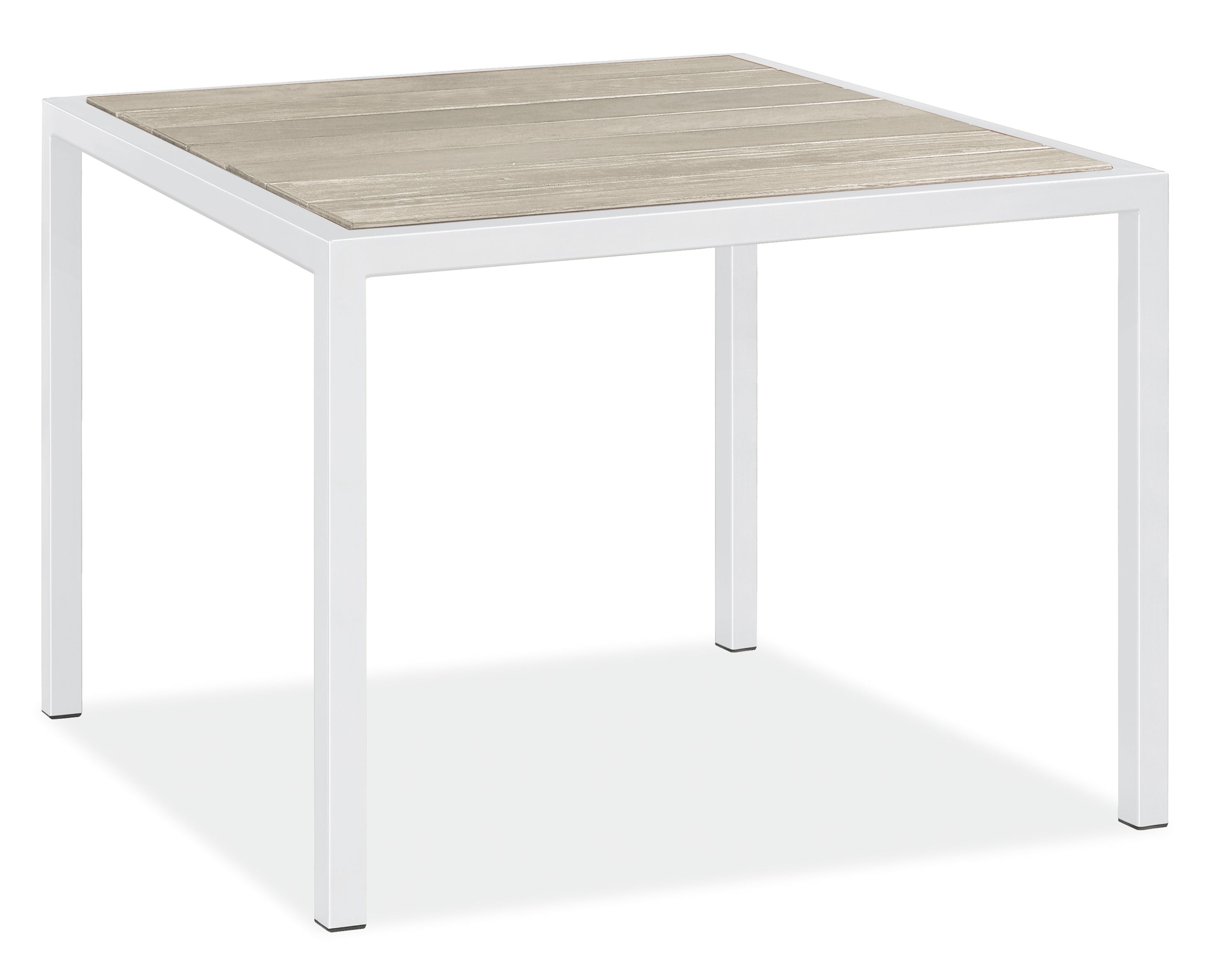 Montego 35w 35d 29h Table in Thermally Modified Ash with White