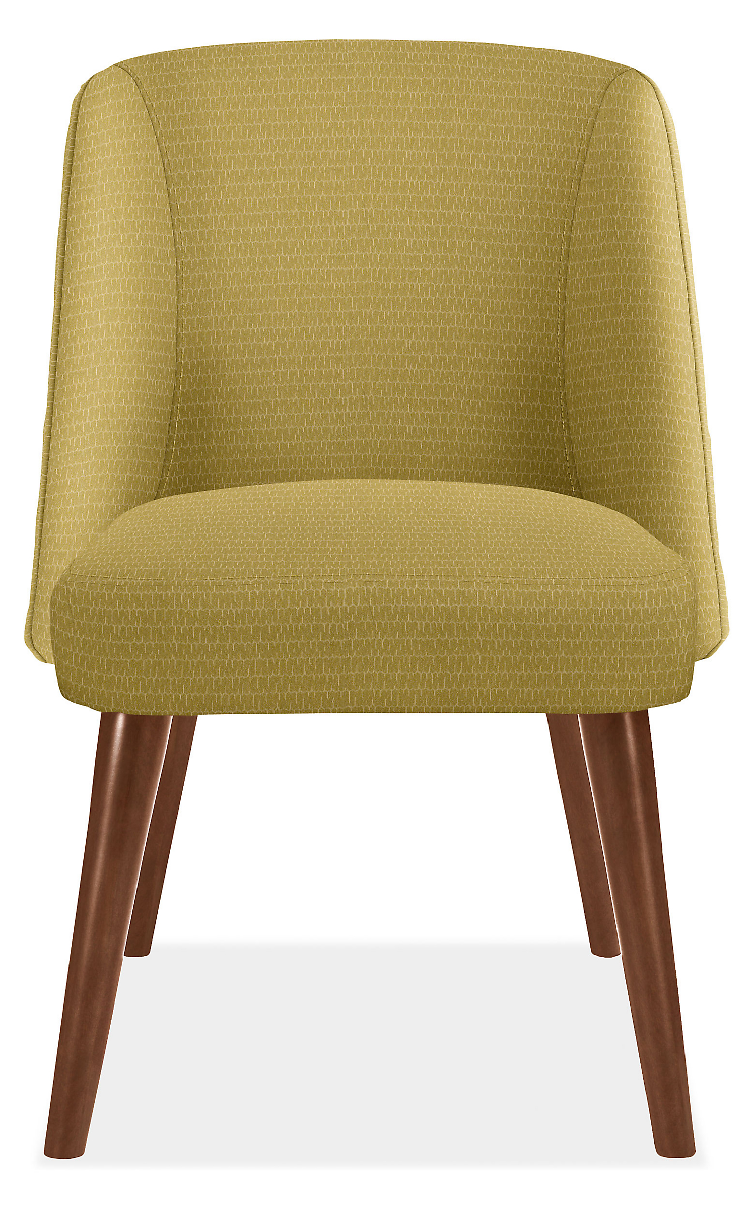 Cora Side Chair in Holtz Moss with Mocha Legs