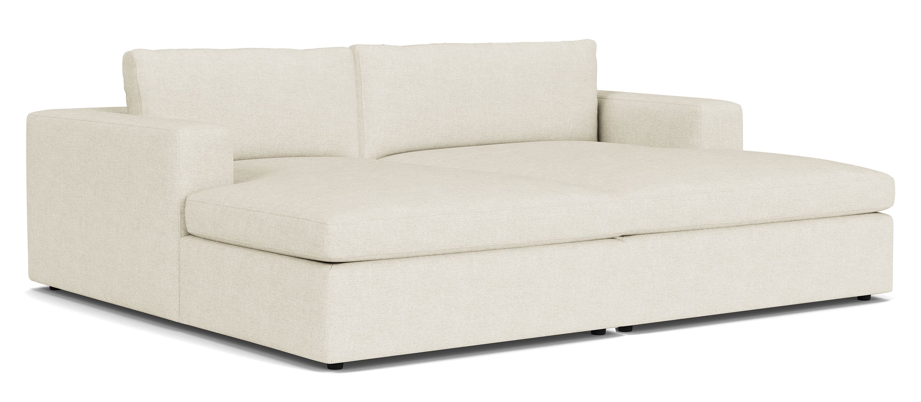 Baylor 98x80" 2PC Double Chaise in Sumner Ivory