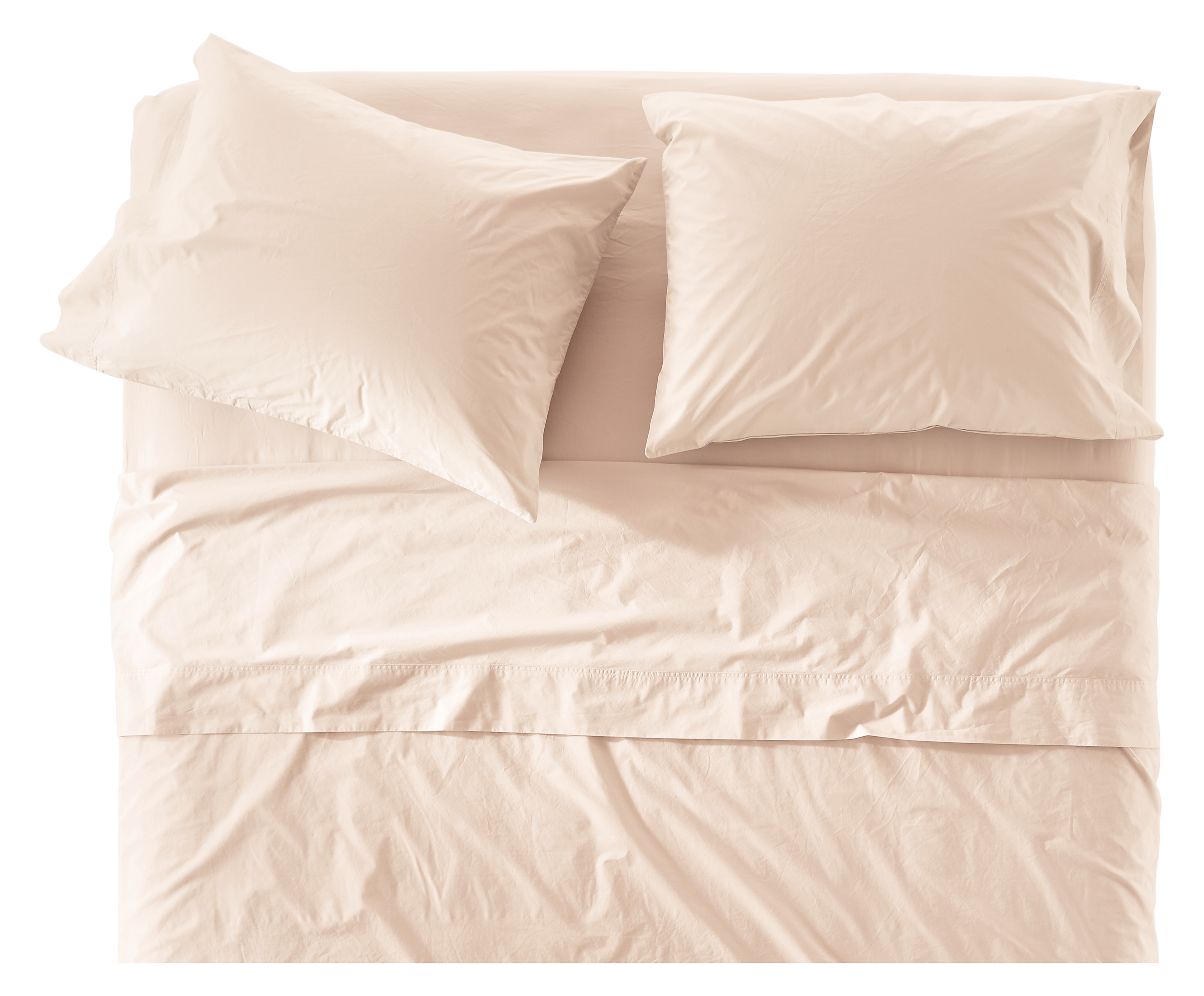 Signature Percale Queen Sheet Set in Blush