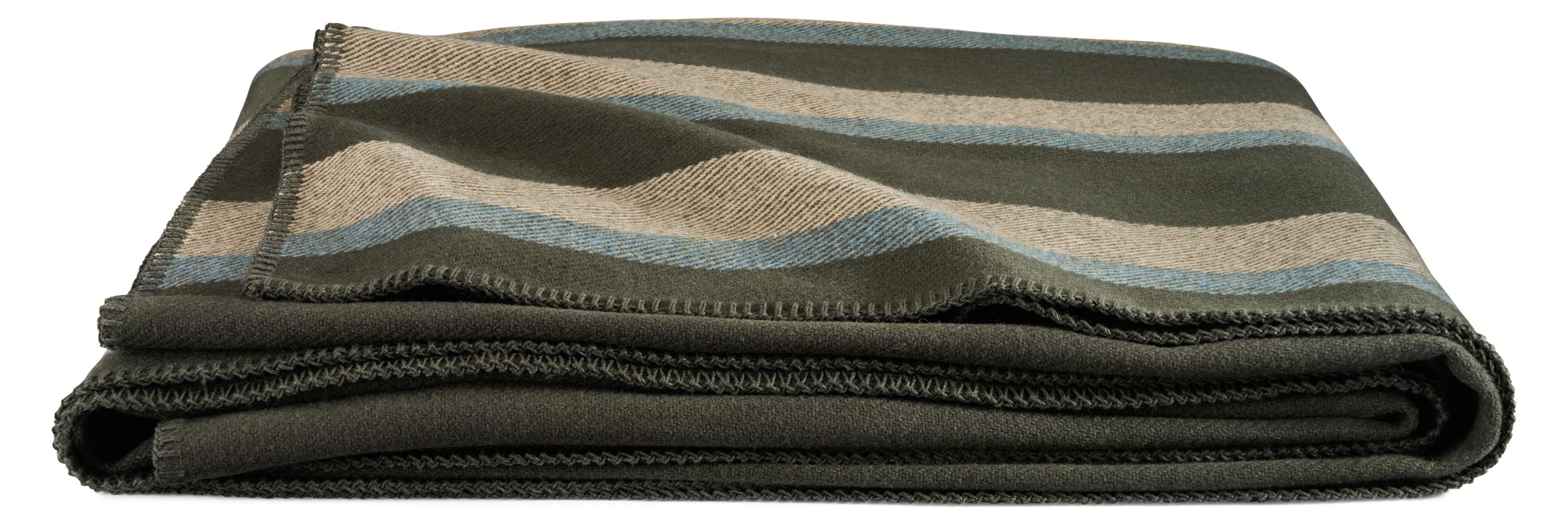 Washable Wool Full/Queen Stripe Blanket