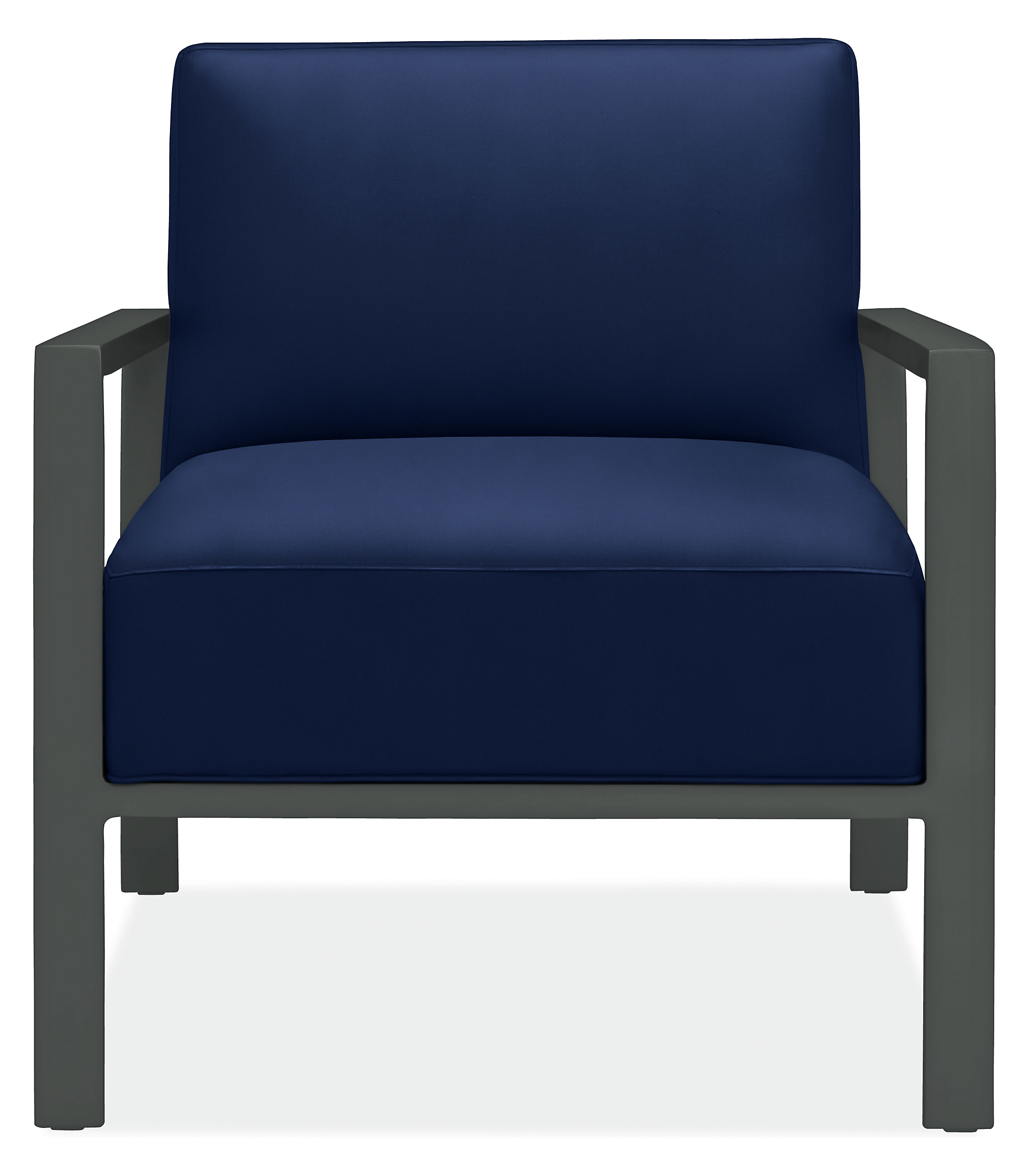 Isles Chair in Sunbrella Canvas Navy with Graphite