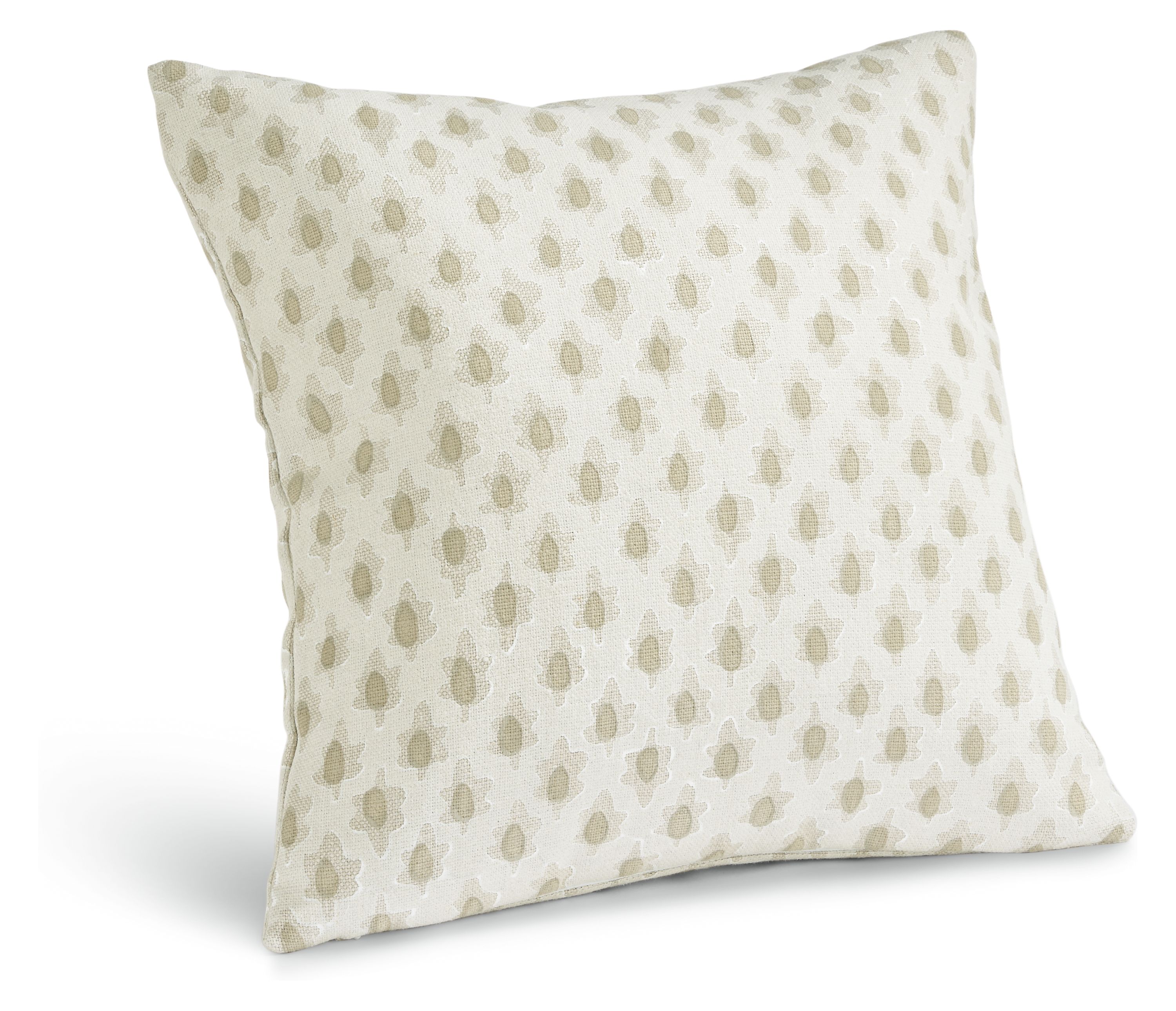 Valenta 18w 18h Throw Pillow Cover in Ivory