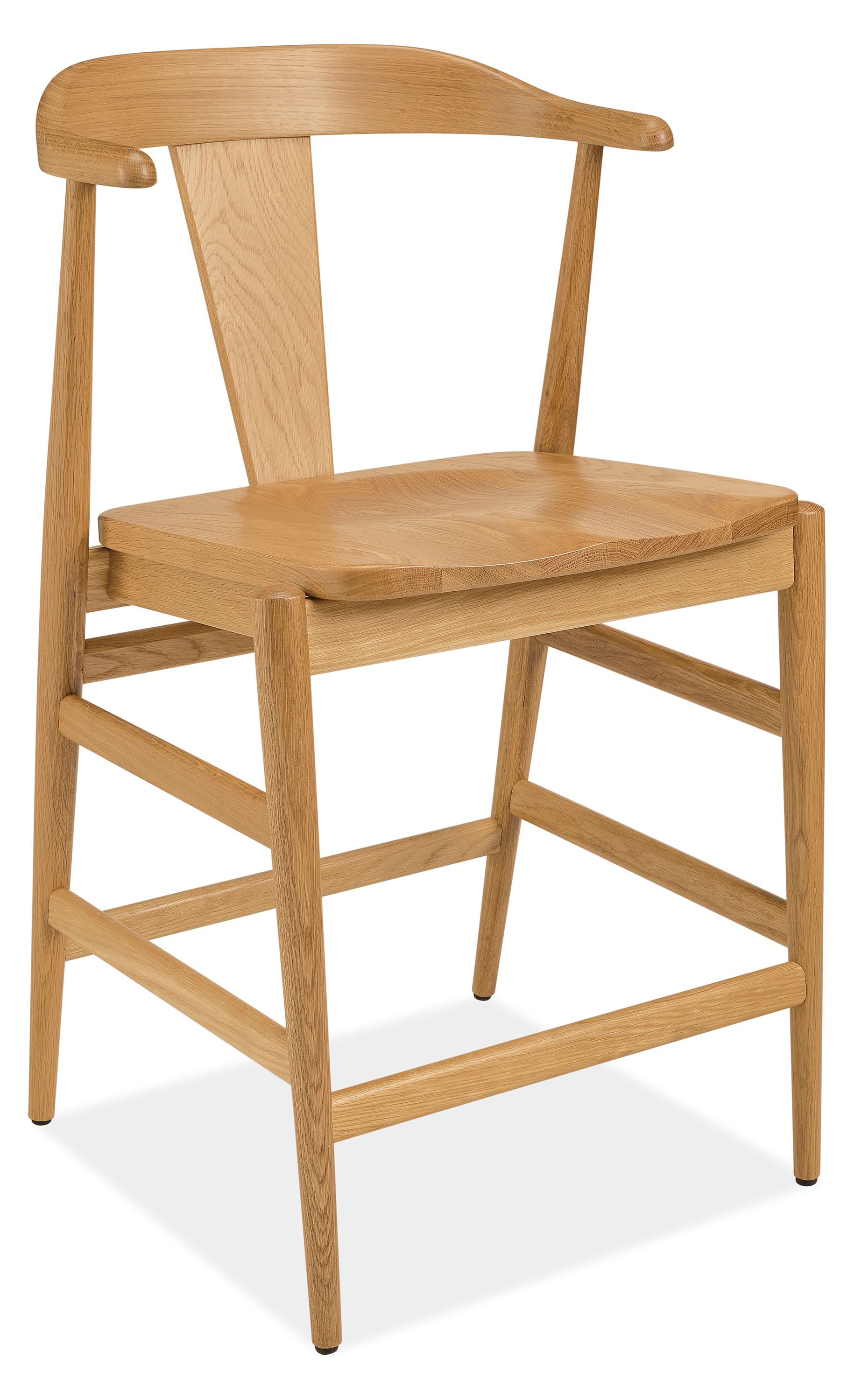 Evan Wood Counter Stool Modern Dining Room Kitchen Furniture