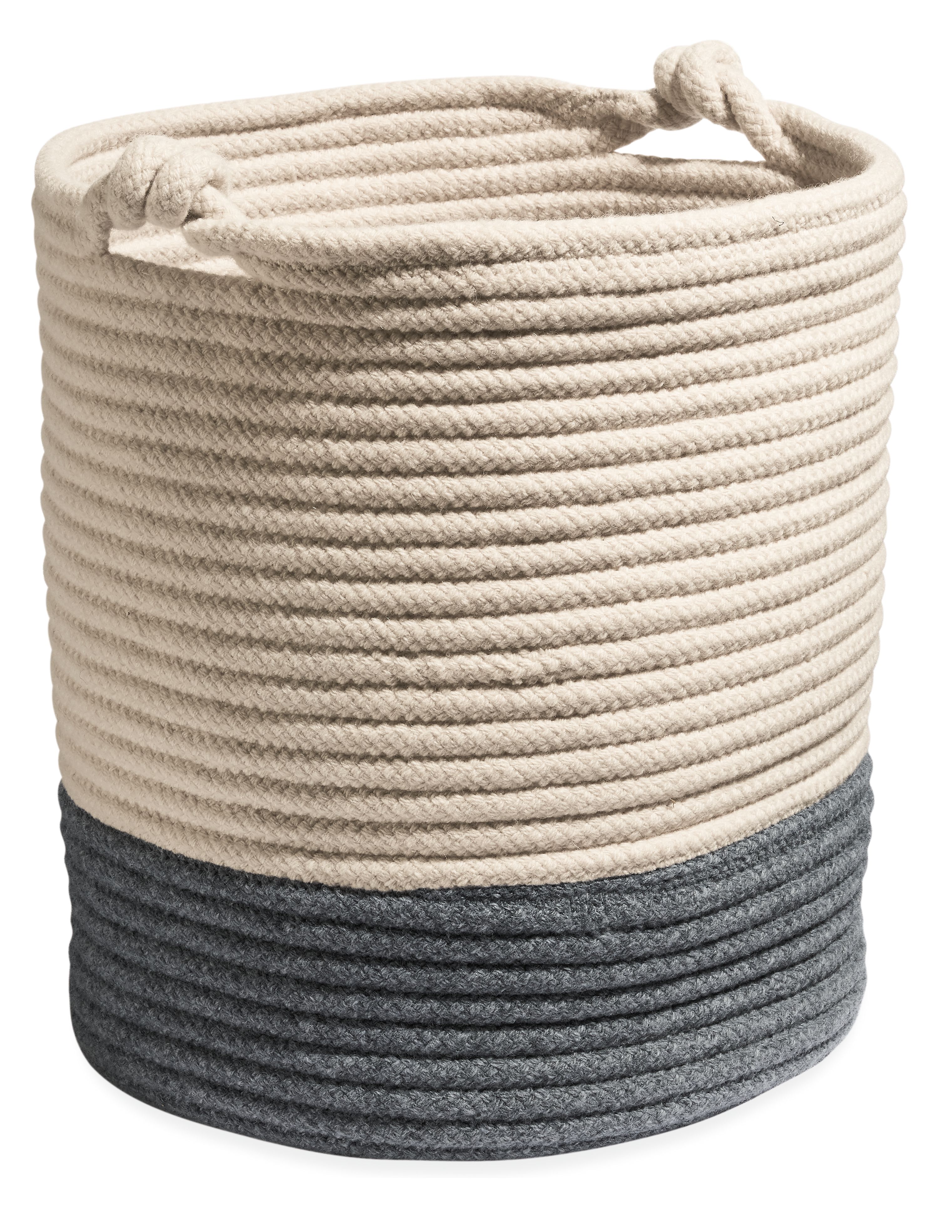 Kori Round Baskets with Twist Handles