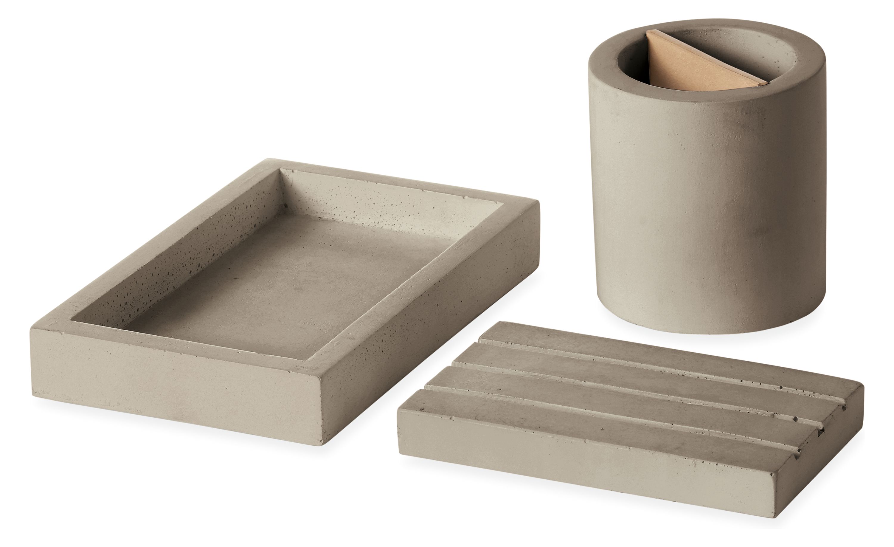 Saco Tray/Toothbrush Holder/Soap Dish Set