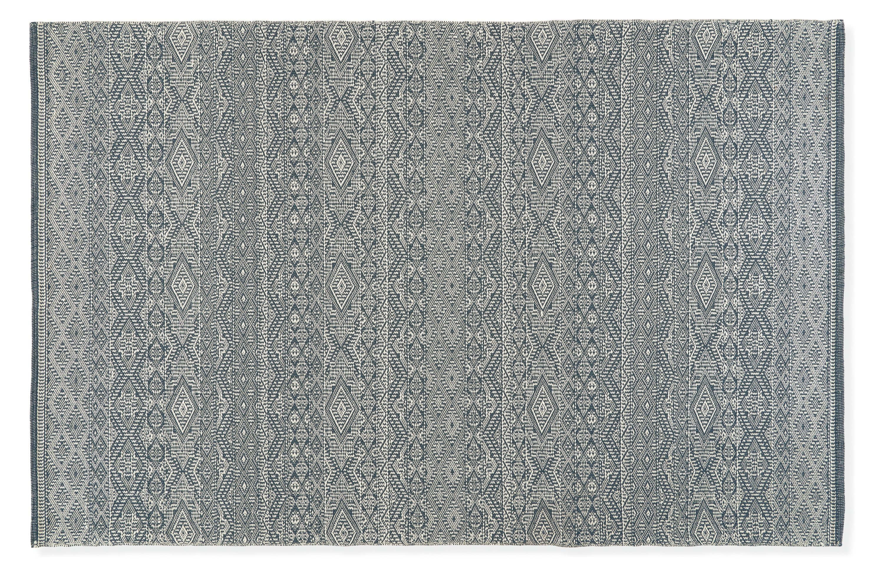 Fara 1'8"x5'6" Rug Runner in Blue