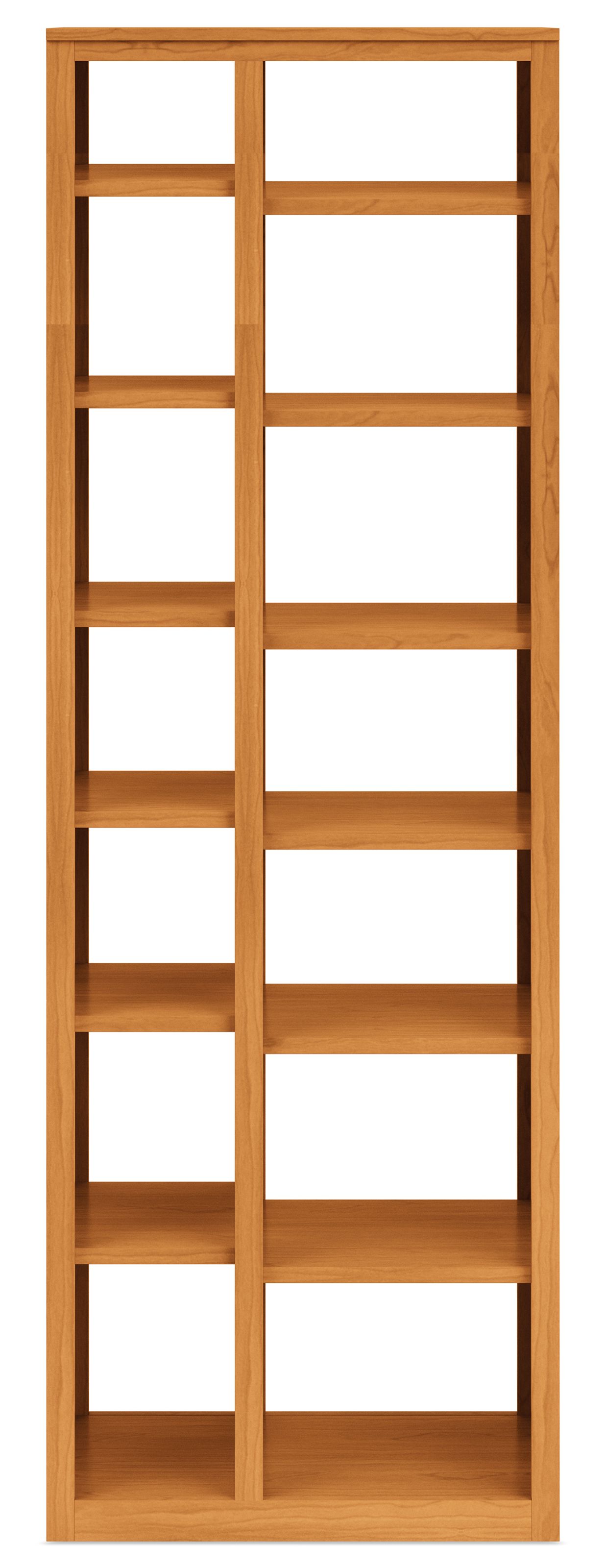 Woodwind 32w 17d 86h Double Narrow Open-Back Bookcase