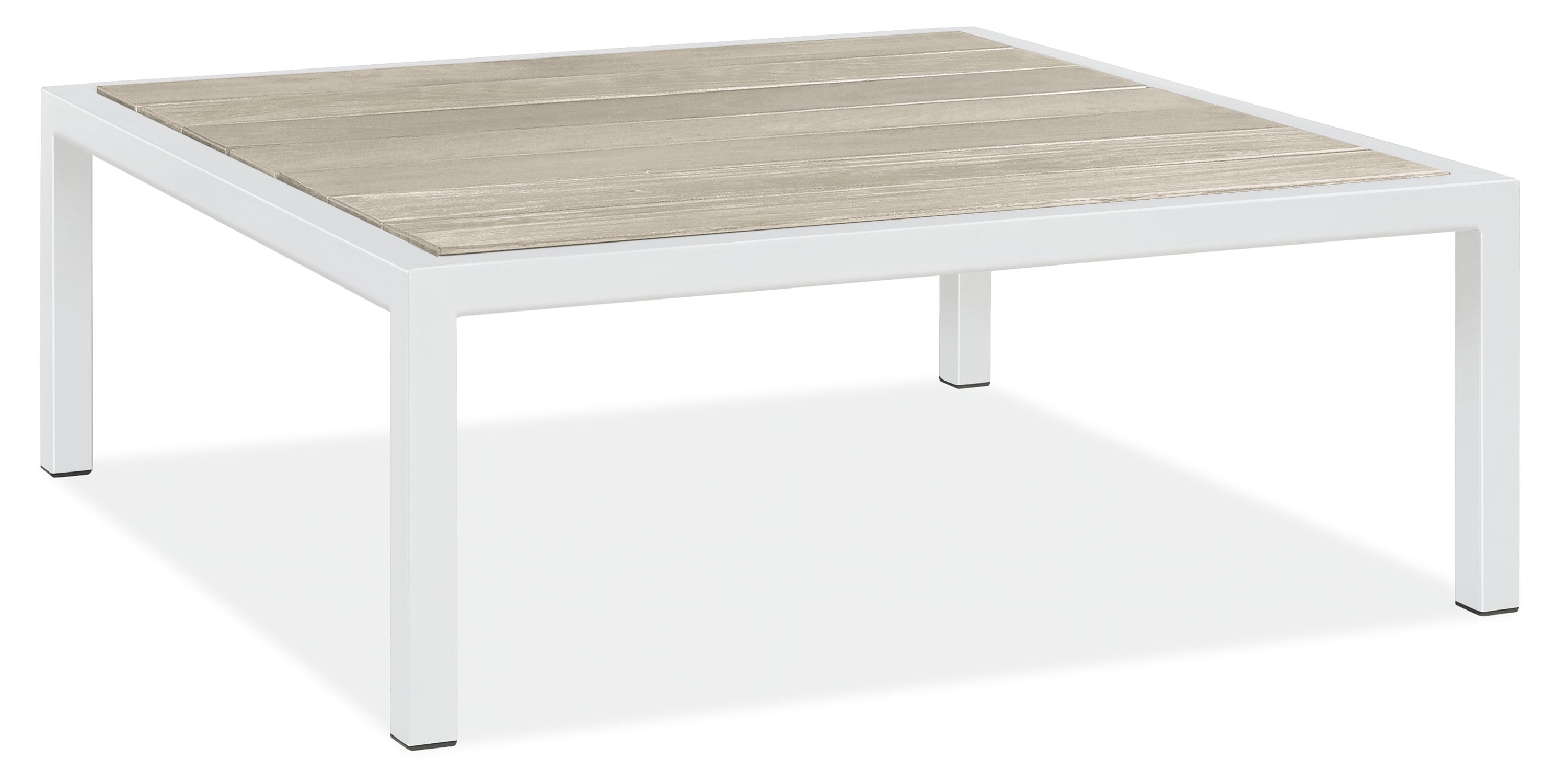 Montego 36w 36d 13h Coffee Table in Thermally Modified Ash with White