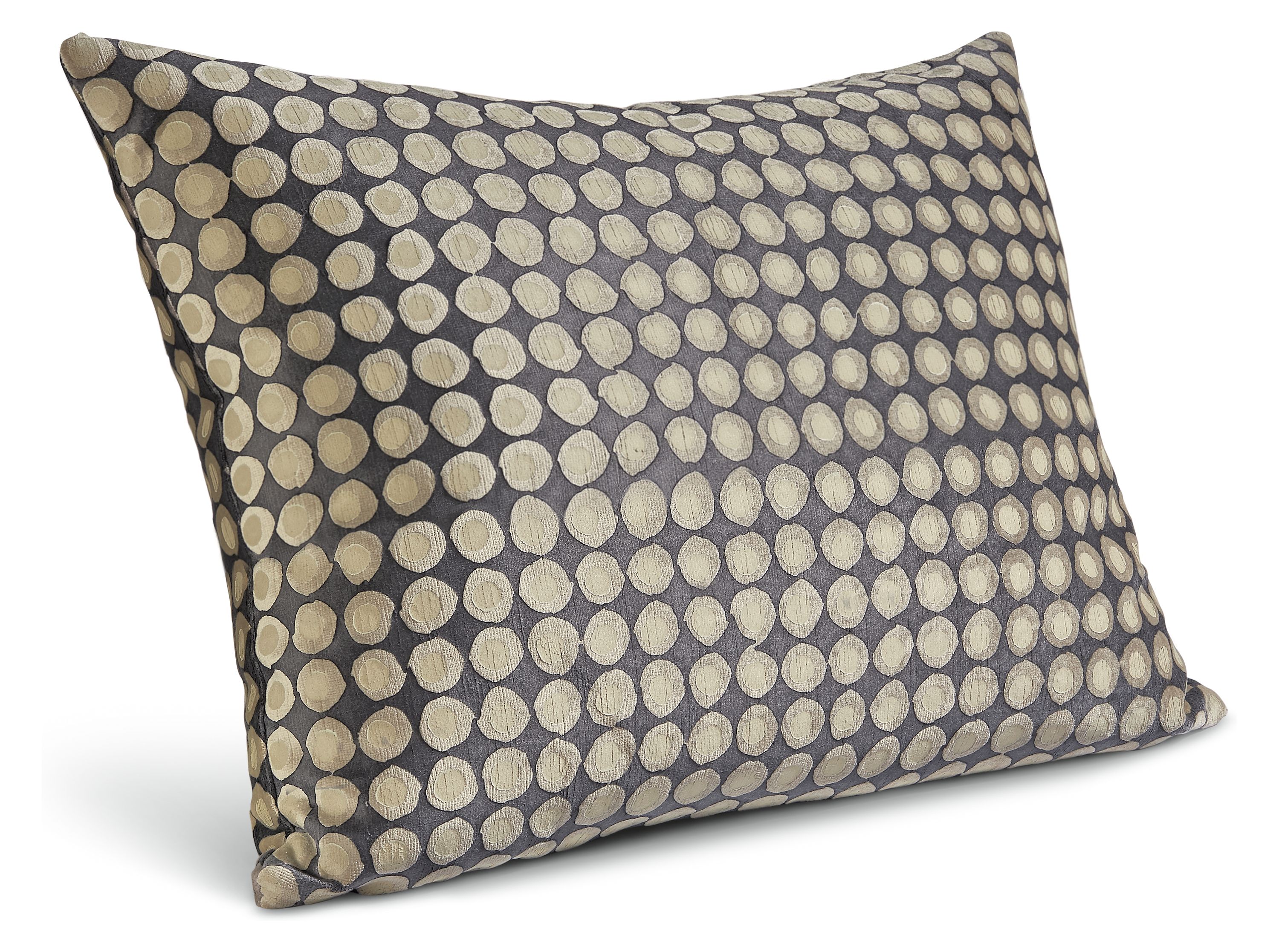 Dot 22w 16h Throw Pillow Cover in Ivory