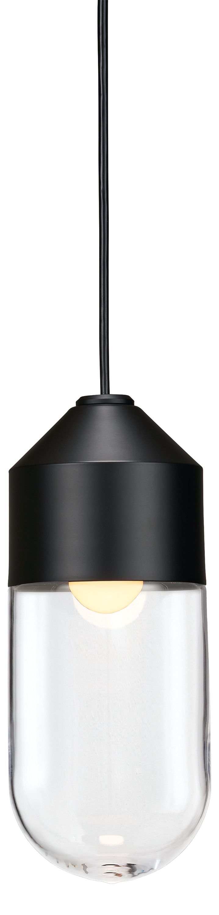 Ballad Long Pendant in Clear Glass