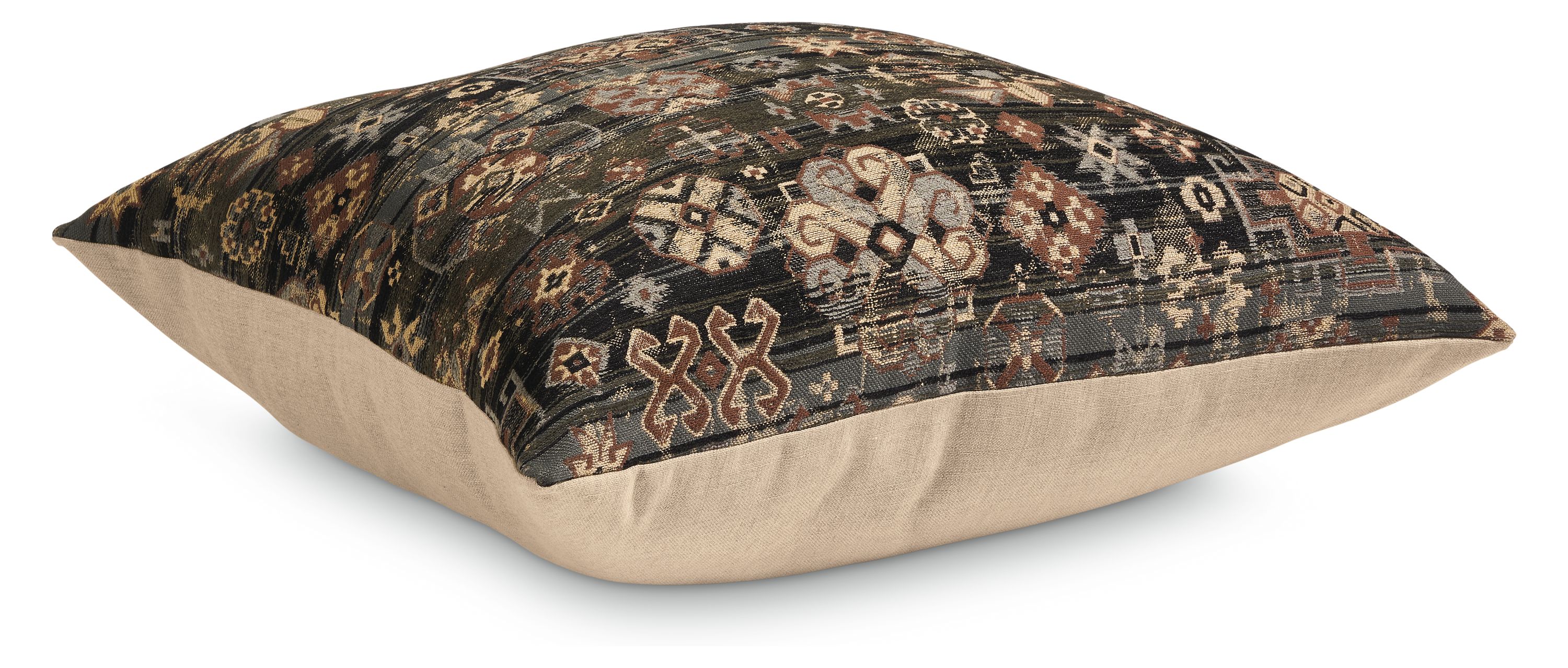 Cascade 30w 30h Floor Pillow in Black