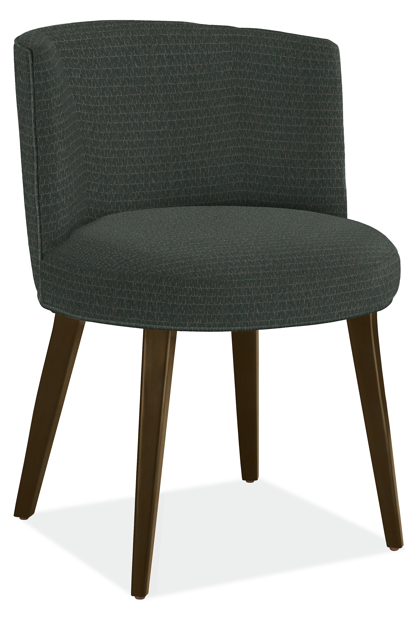 June Side Chair in Holtz Charcoal with Charcoal Legs