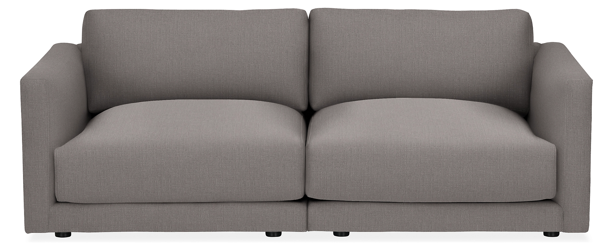 Clemens 74" Two-Piece Modular Sofa in Hines Graphite