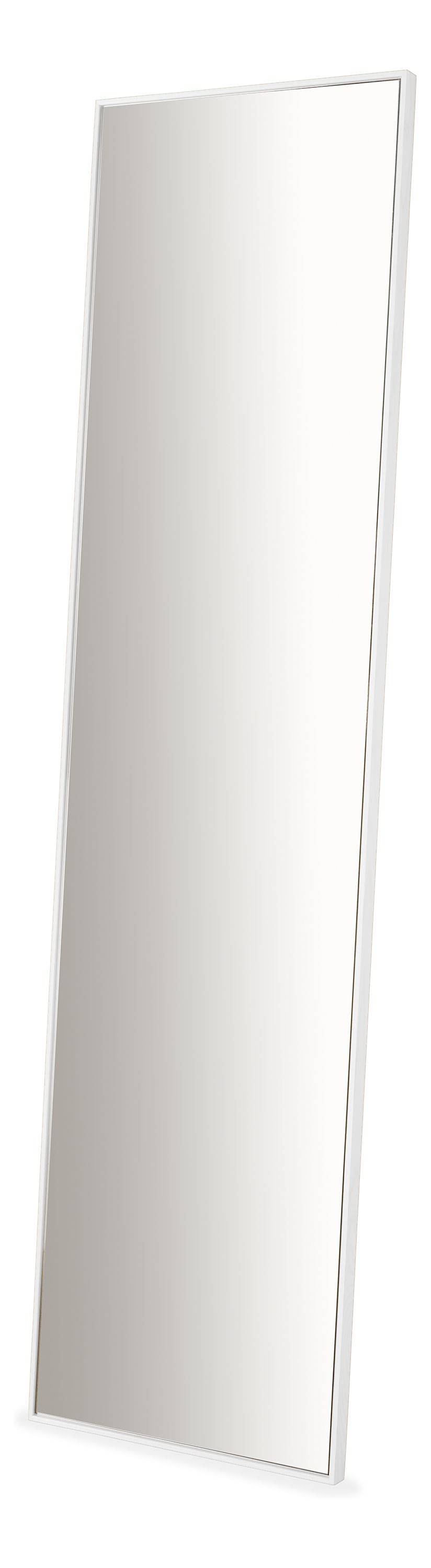 Hudson 20w 76h 1.5d Leaning Mirror in White