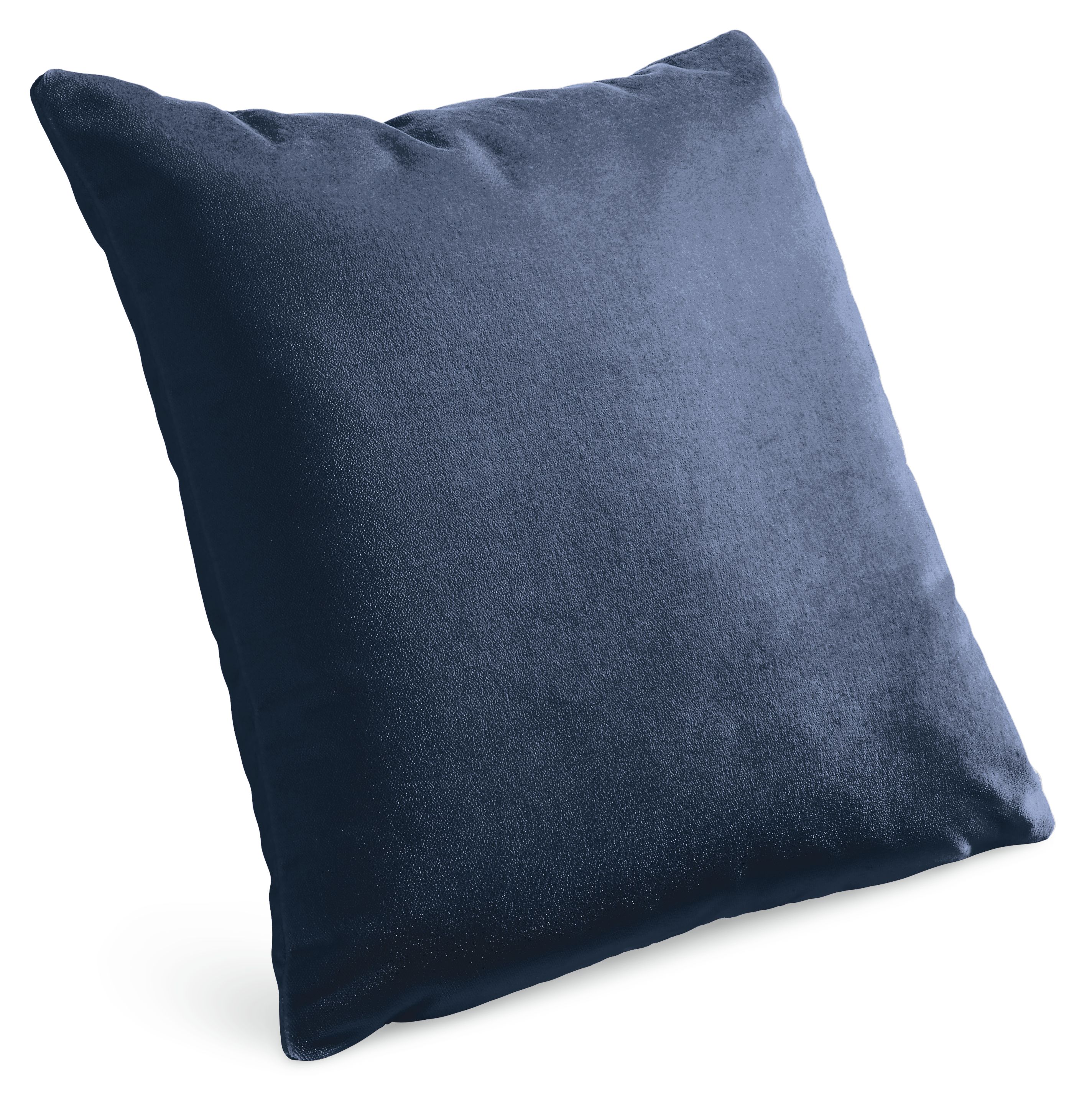 Velvet 20w 20h Throw Pillow Cover in Indigo