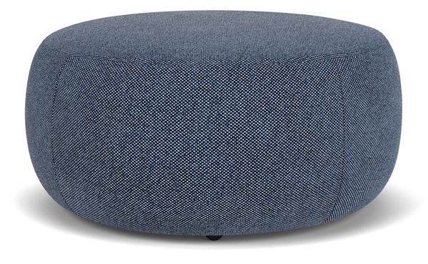 Lind 36 diam 16h Round Ottoman in Arin Navy - Ottomans - Living - Room ...