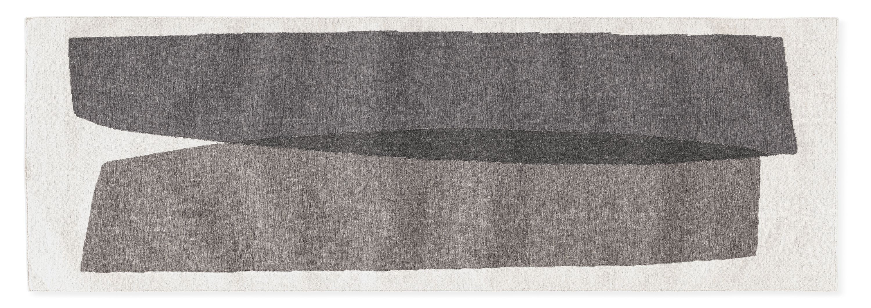 Veil 1'8"x5'6" Rug Runner in Grey